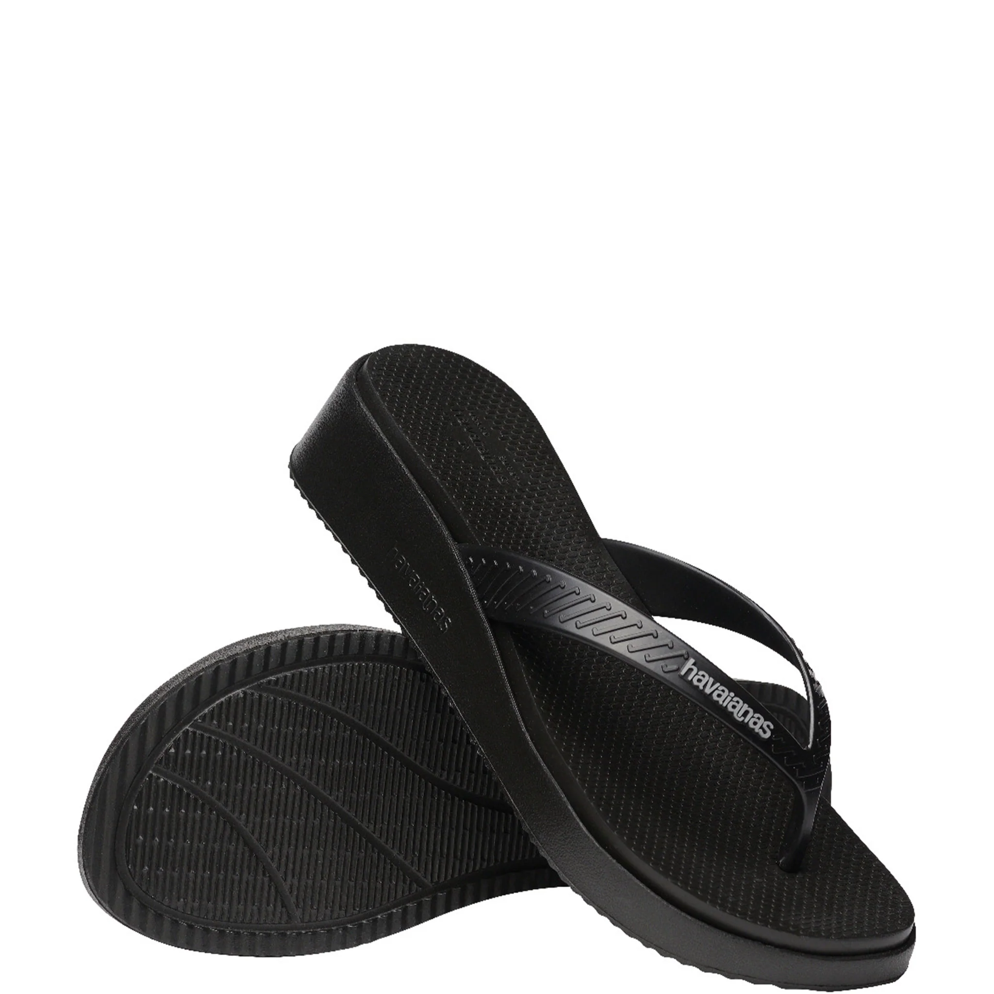 Womens Havaianas Black High Platform Flip Flops - Image 6