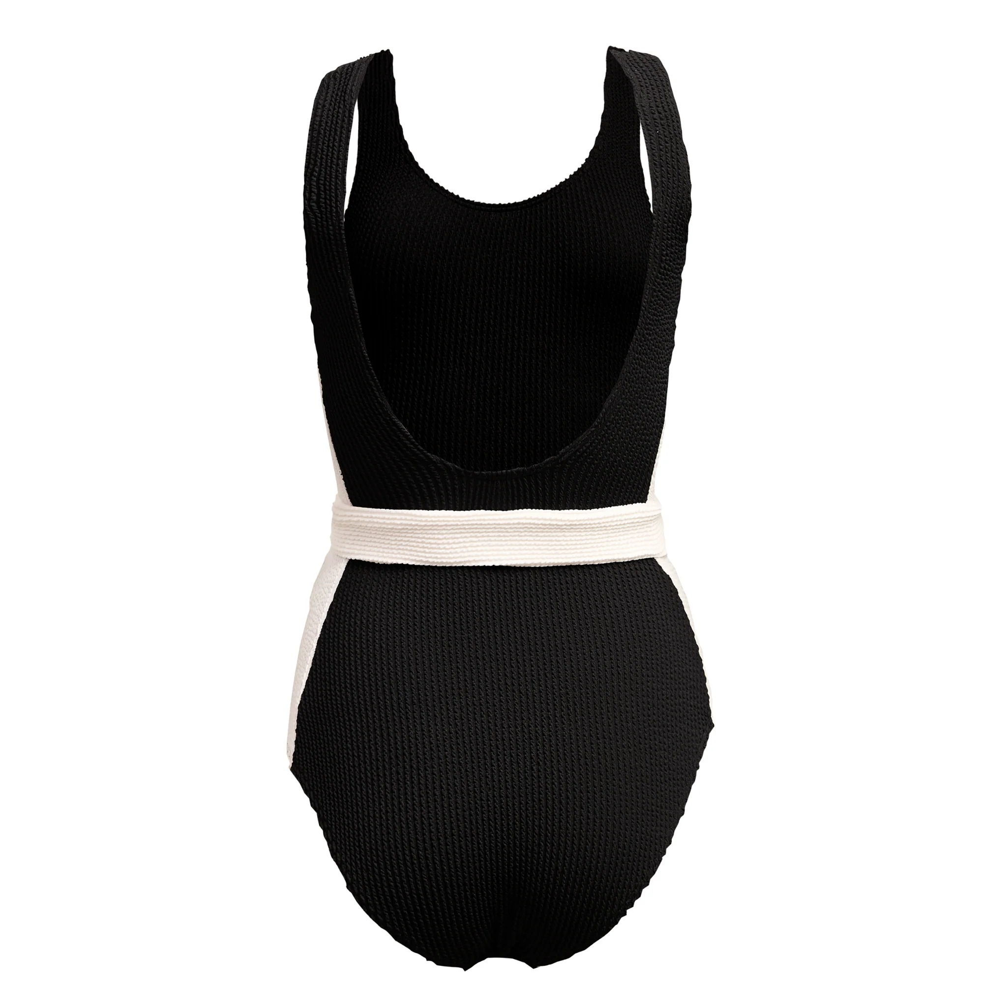 Womens Holland Cooper Black Classic Belted Swimsuit - Image 6