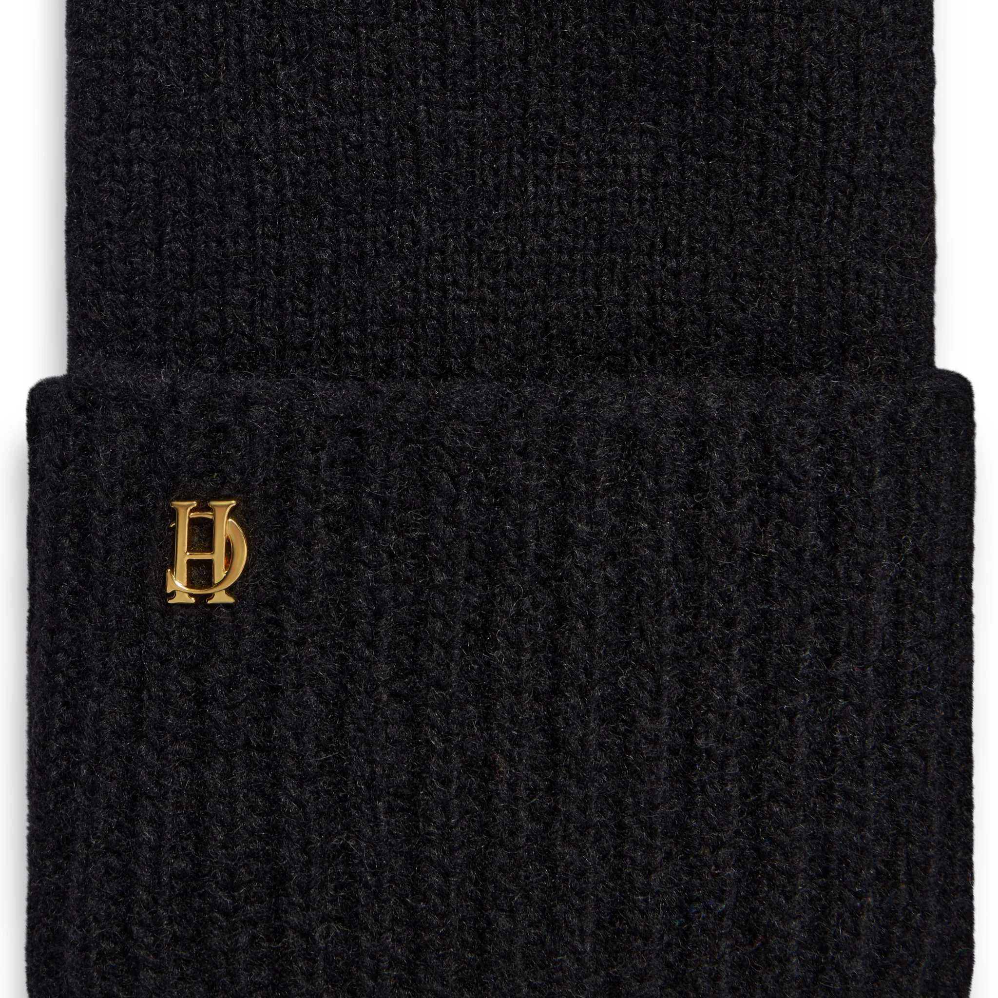 Womens Holland Cooper Black Classic Logo Gloves - Image 2