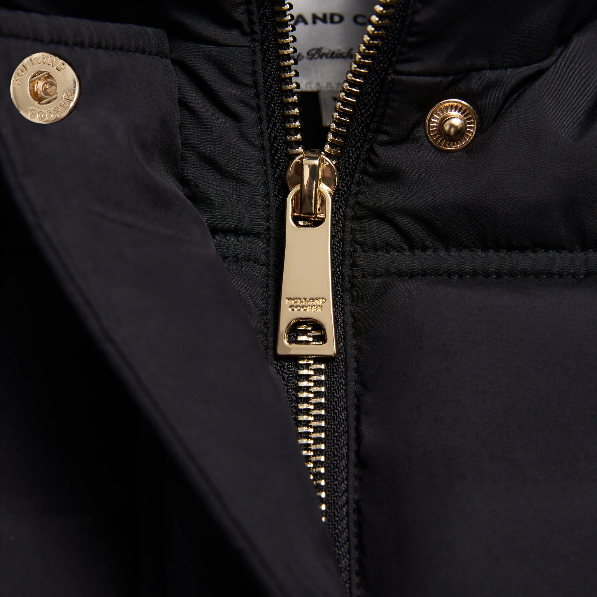 Womens Holland Cooper Black Milton Padded Gilet - Image 5