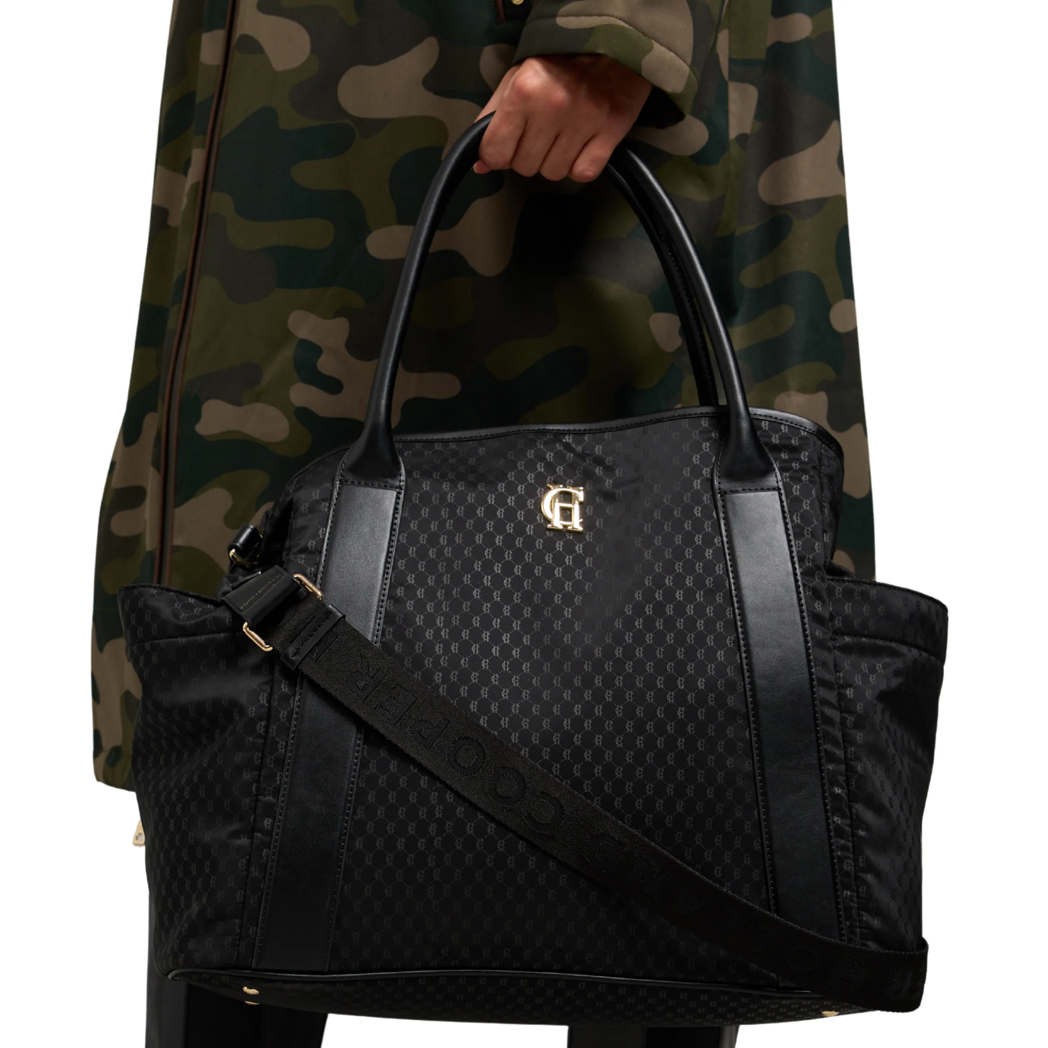 Womens Holland Cooper Black Monogram Cheltenham Tote Bag - Image 2