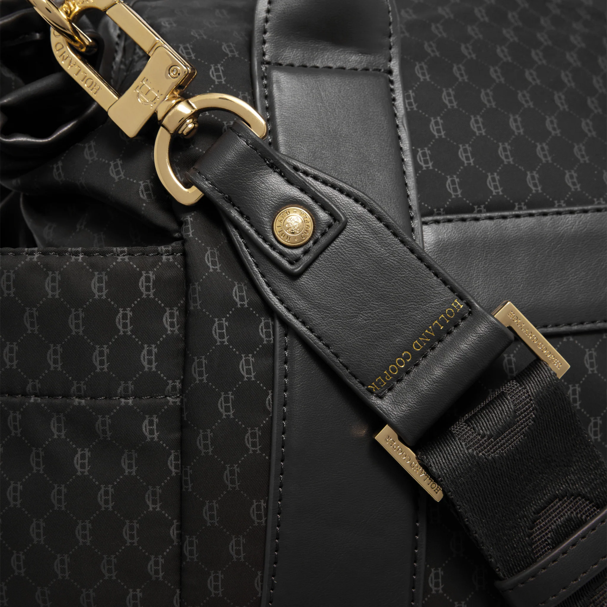 Womens Holland Cooper Black Monogram Cheltenham Tote Bag - Image 8