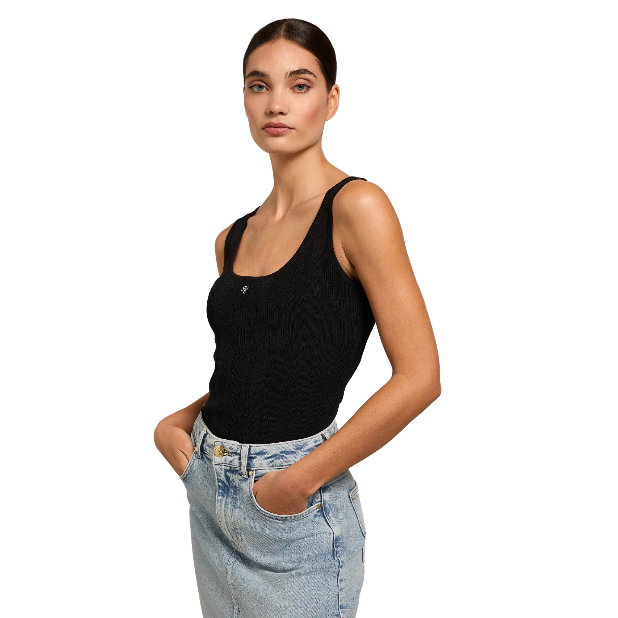 Womens Holland Cooper Black Ruby Knitted Vest Top - Image 2