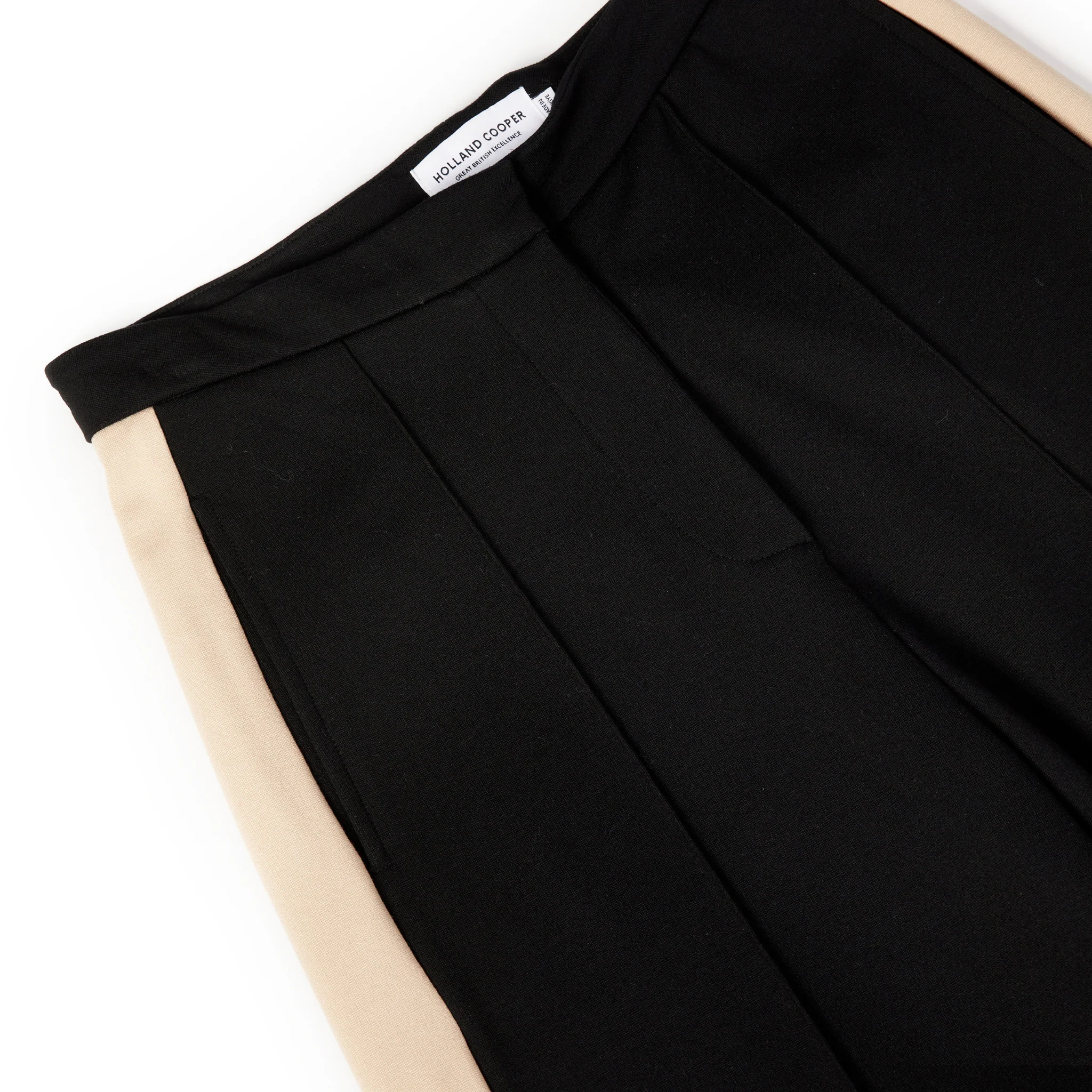 Womens Holland Cooper Black Stripe Wide Leg Pants - Image 4