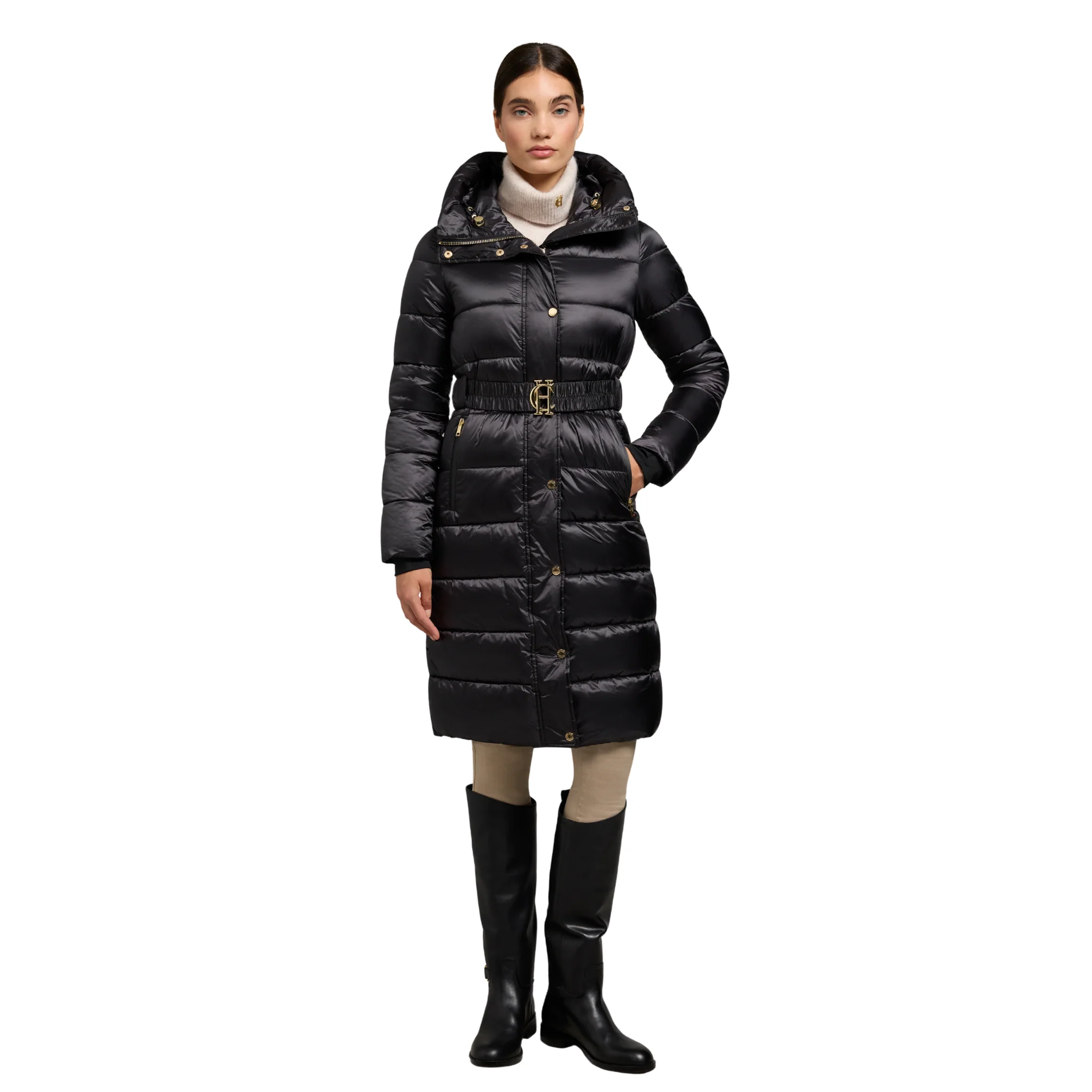 Womens Holland Cooper Black The Arosa Padded Coat - Image 3