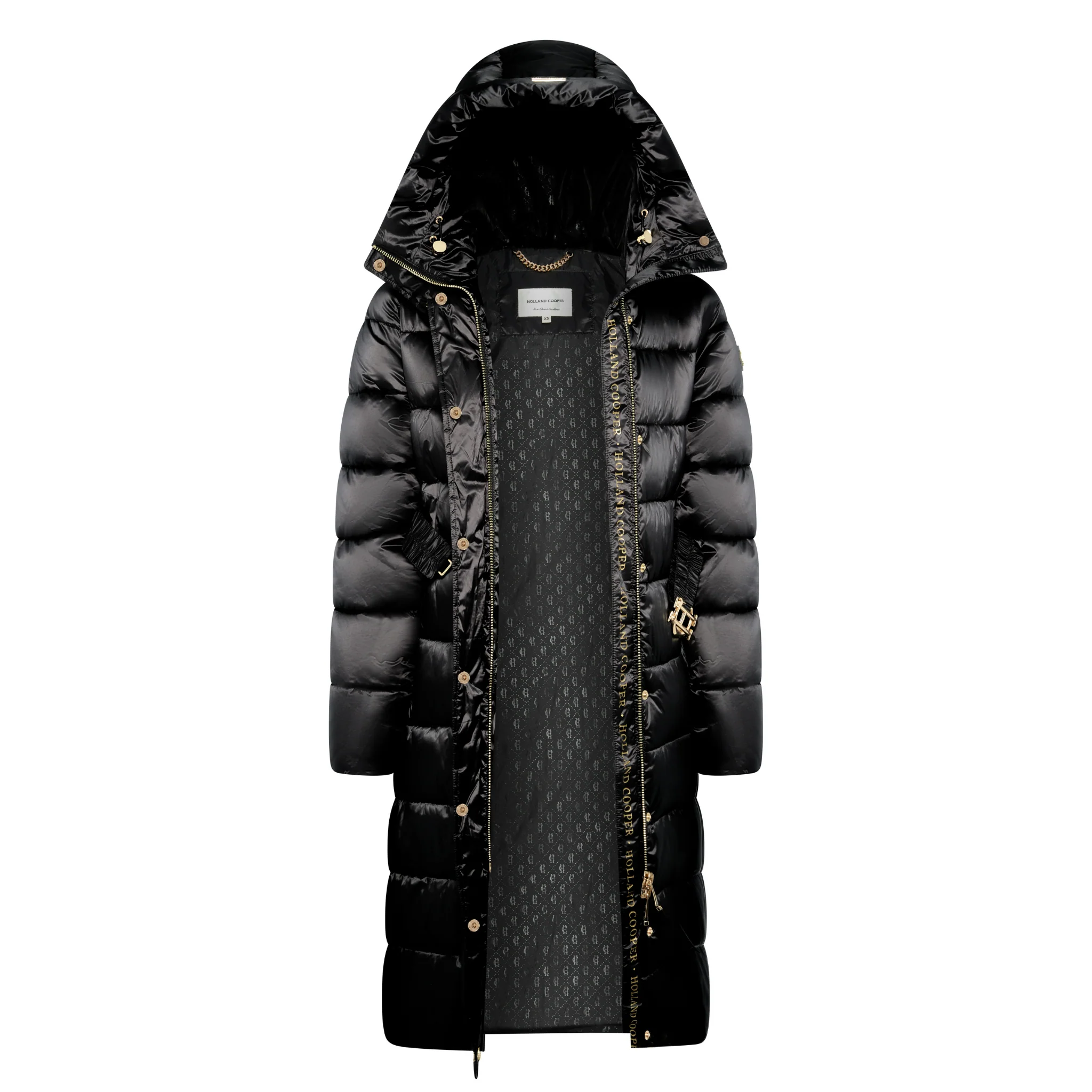 Womens Holland Cooper Black The Arosa Padded Coat - Image 5