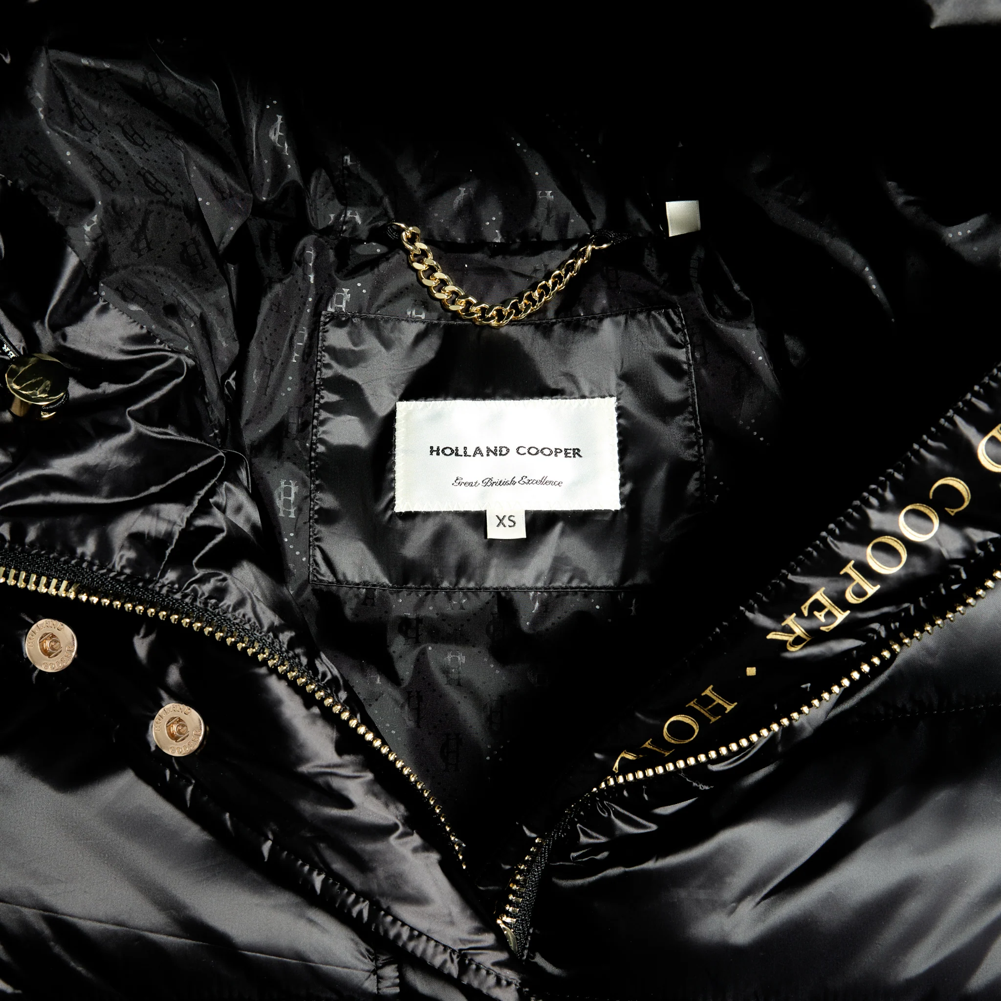 Womens Holland Cooper Black The Arosa Padded Coat - Image 8