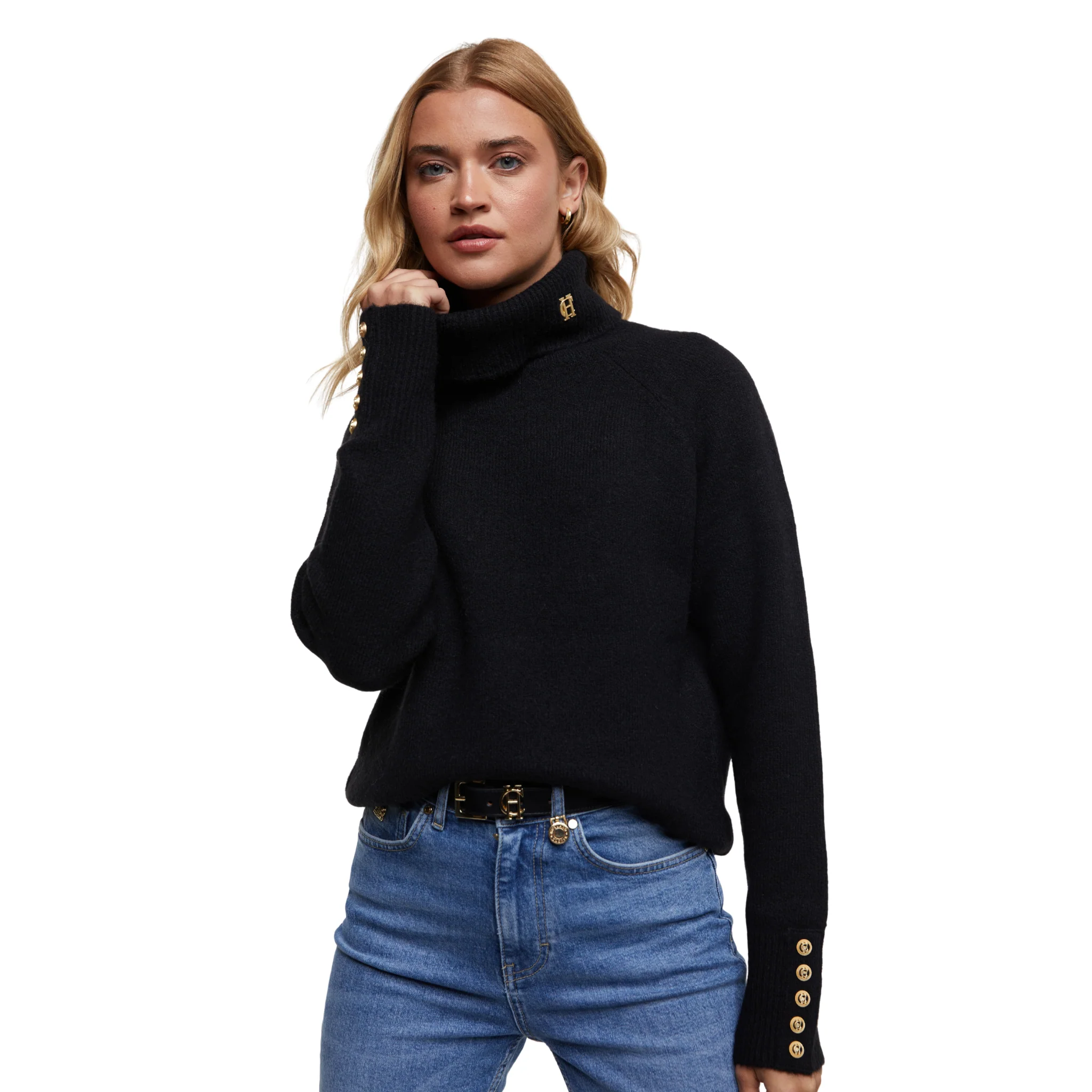 Womens Holland Cooper Black Tori Knit Jumper - Image 2