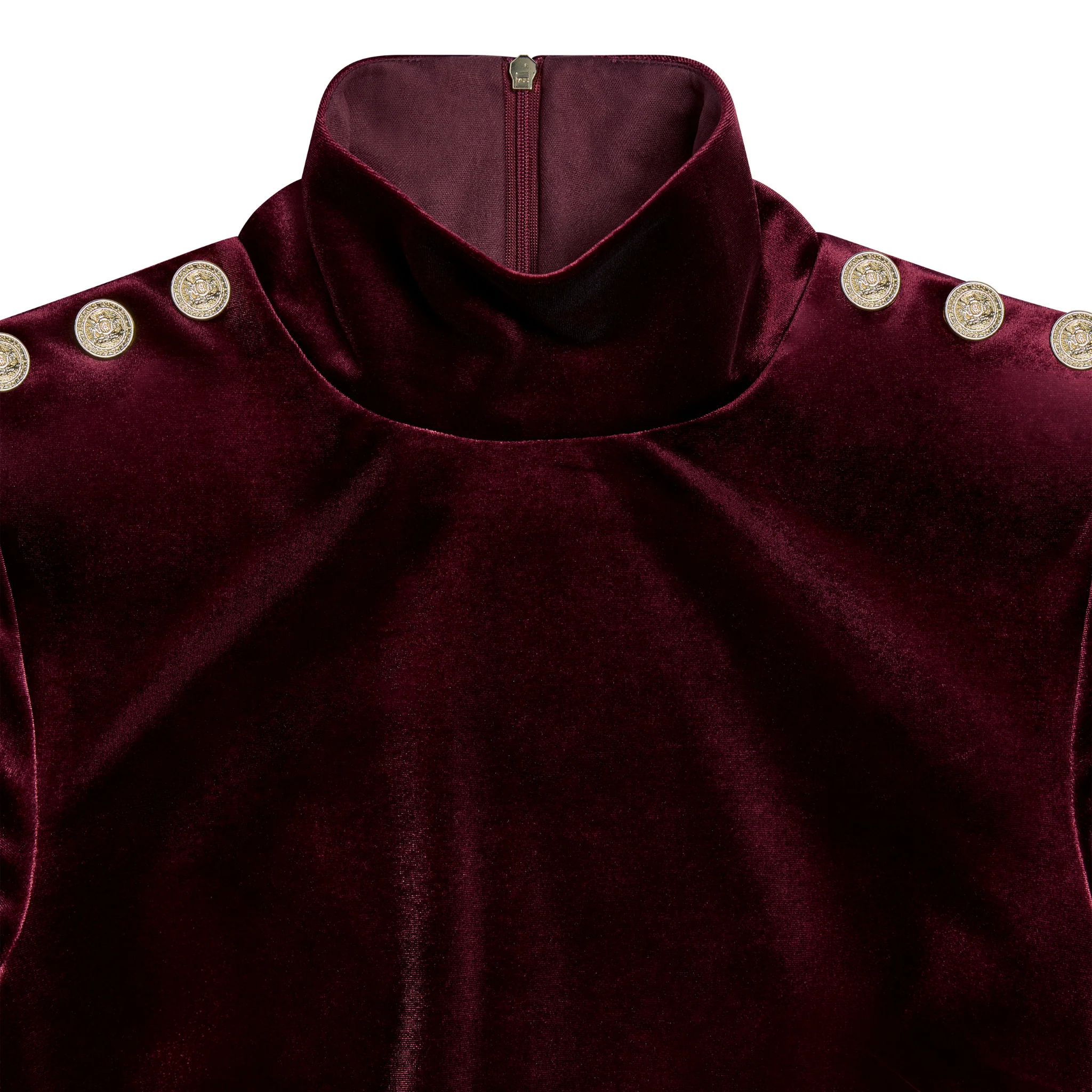 Womens Holland Cooper Burgundy Cara Velvet Mini Dress - Image 3