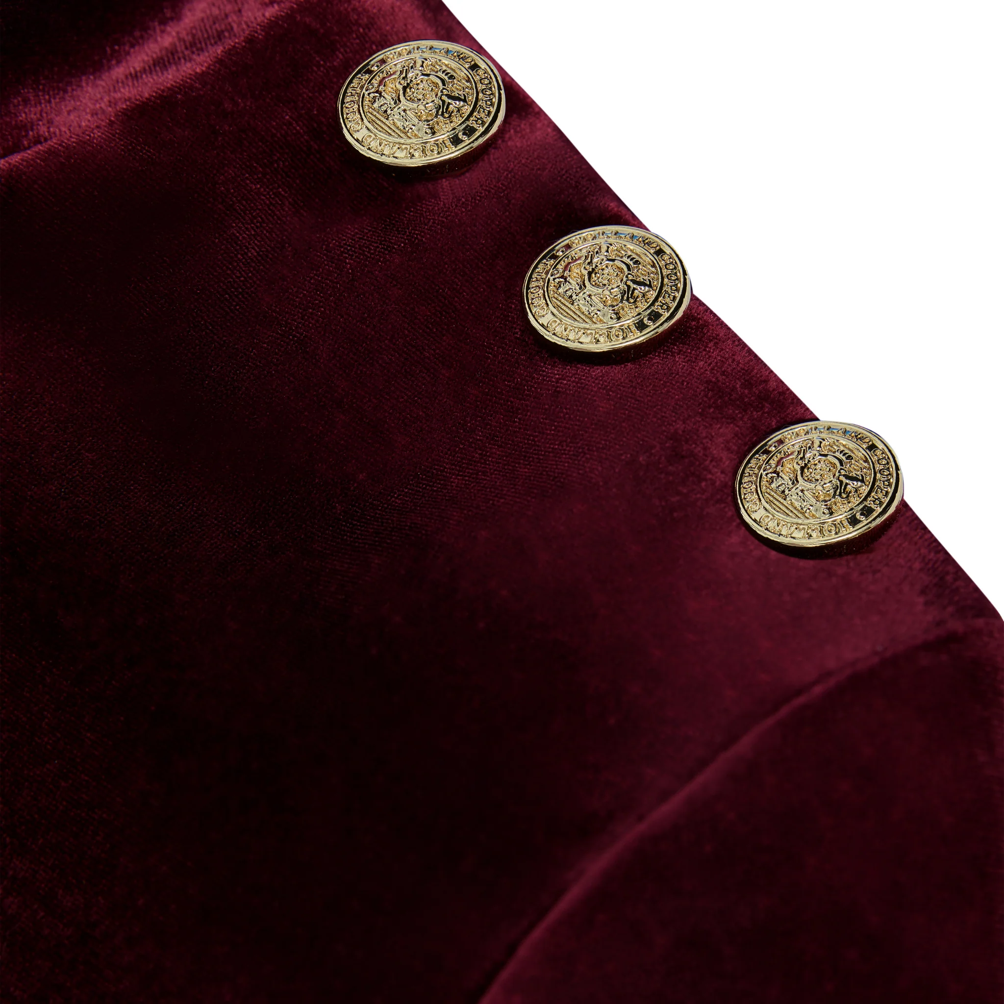 Womens Holland Cooper Burgundy Cara Velvet Mini Dress - Image 4