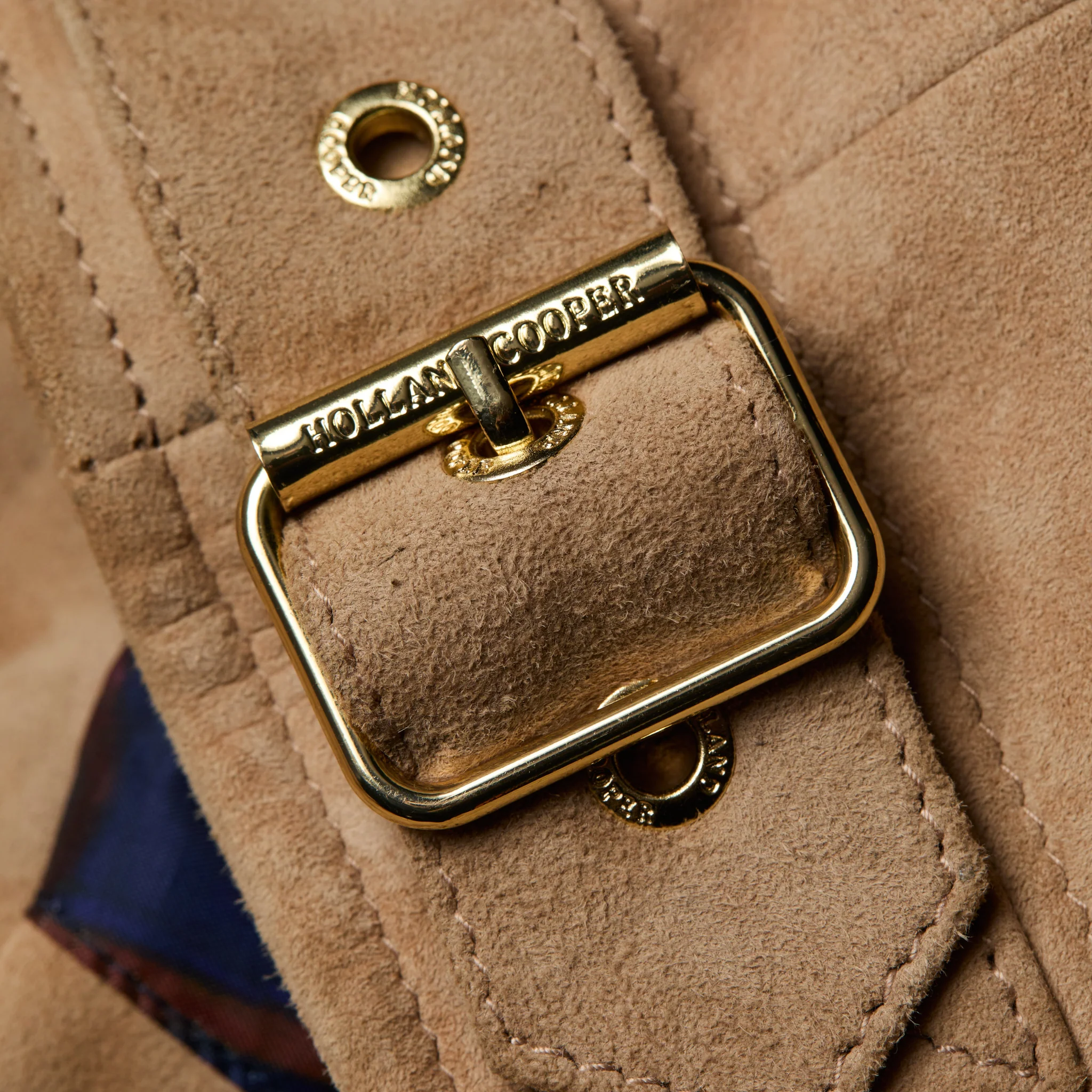 Womens Holland Cooper Camel Fringed Suede Biker Jacket - Image 7