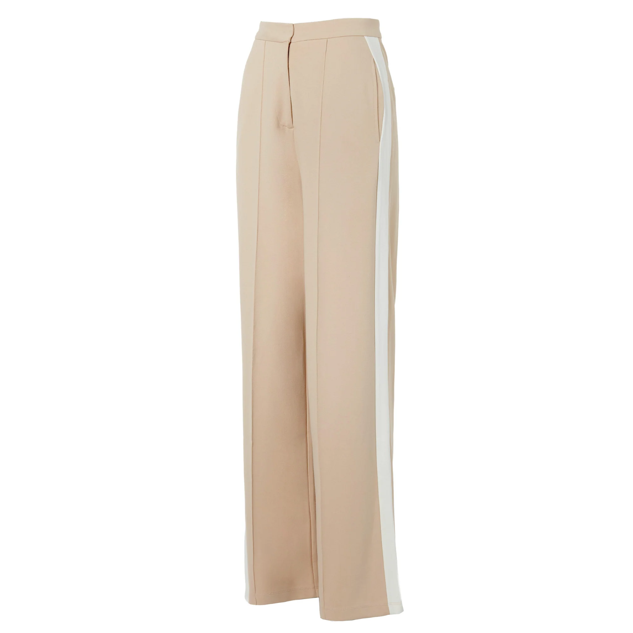 Womens Holland Cooper Camel Stripe Wide Leg Pants - Image 3