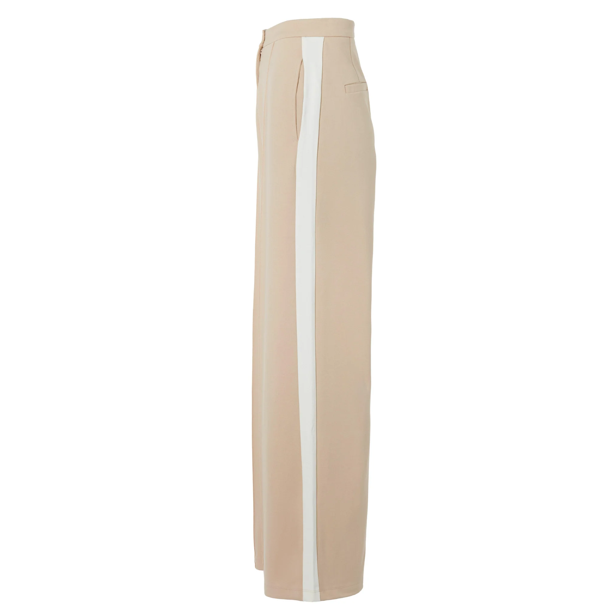 Womens Holland Cooper Camel Stripe Wide Leg Pants - Image 5