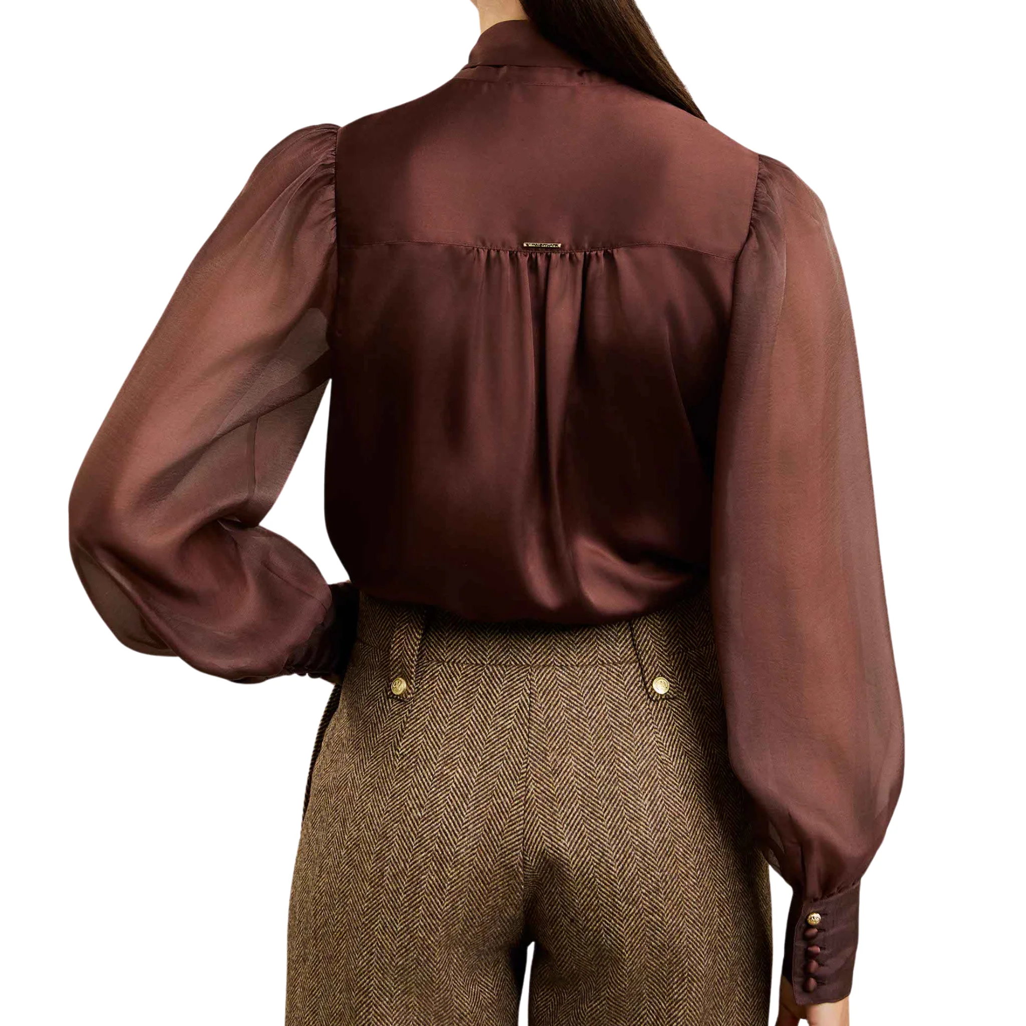 Womens Holland Cooper Chocolate Ariella Blouse - Image 5