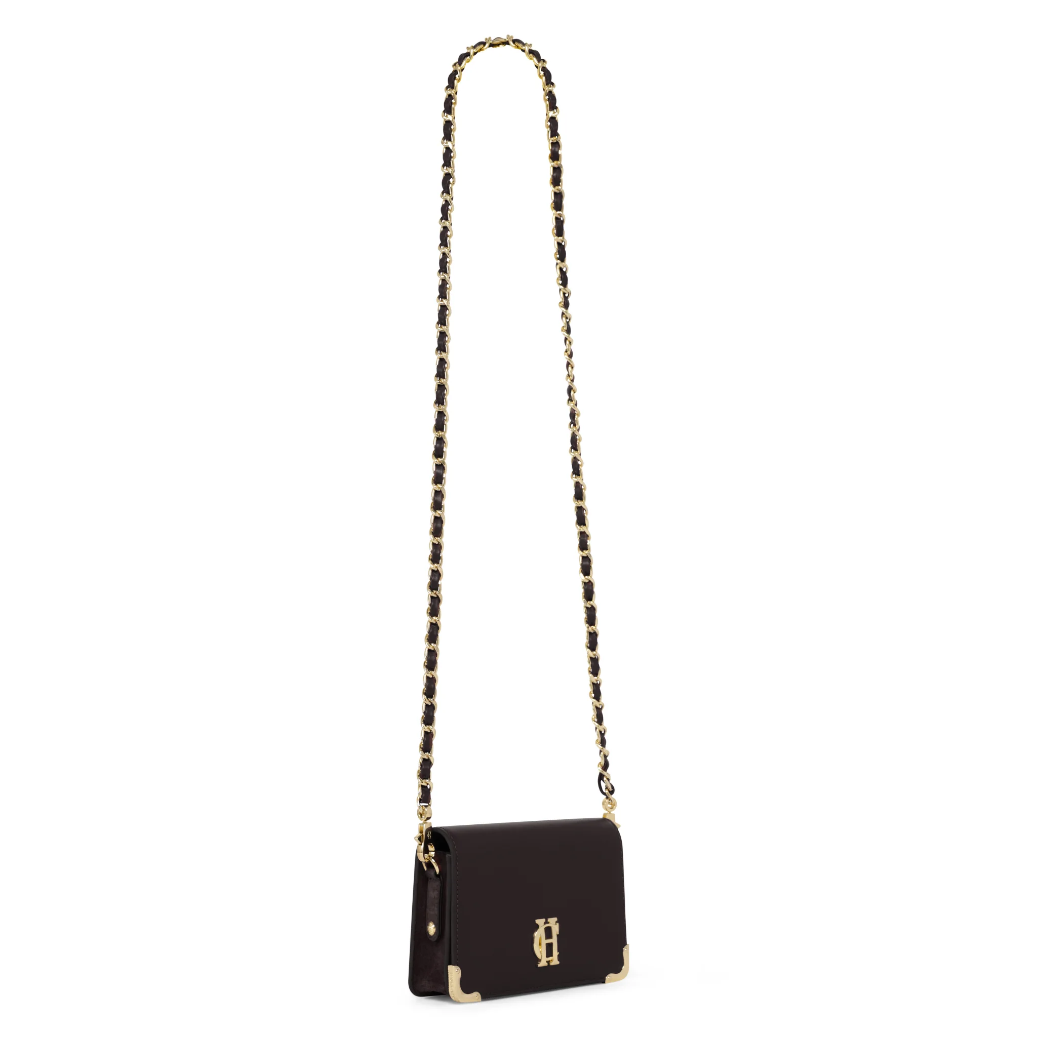 Womens Holland Cooper Chocolate Leather Kensington Crossbody Bag - Image 5