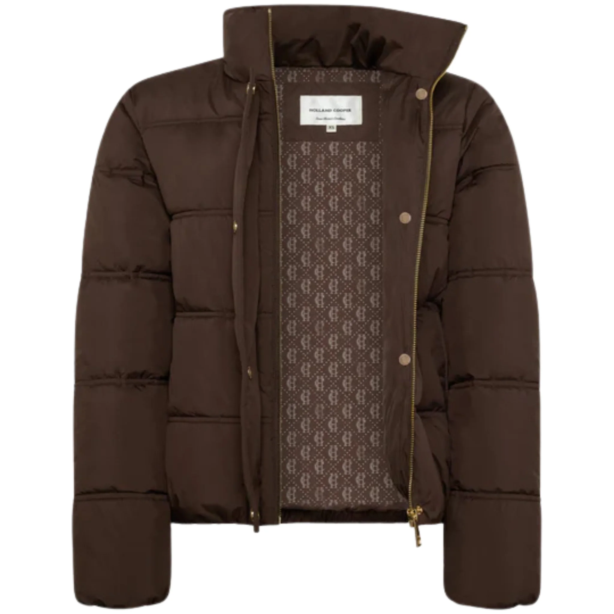 Womens Holland Cooper Chocolate Milton Padded Jacket - Image 5