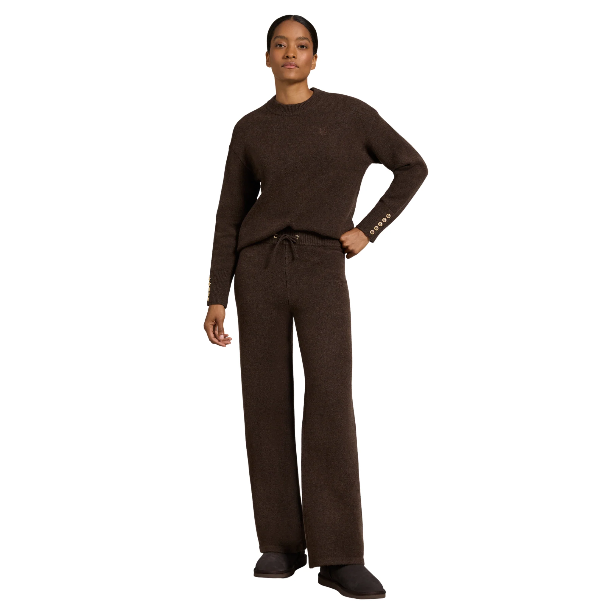 Womens Holland Cooper Chocolate Nina Crew Neck Knit Jumper - Image 4