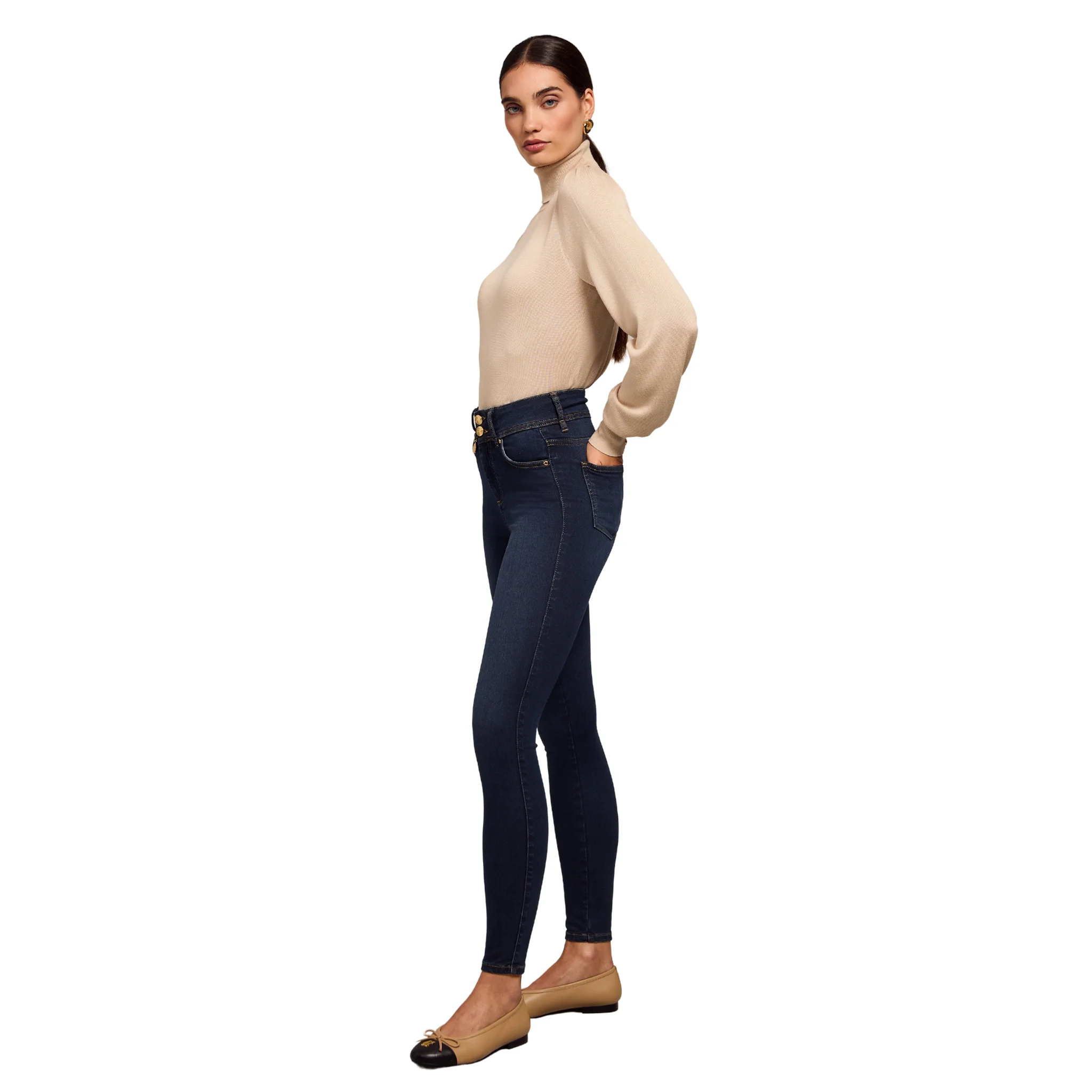 Womens Holland Cooper Deep Indigo Classic Skinny Fit Jeans - Image 3