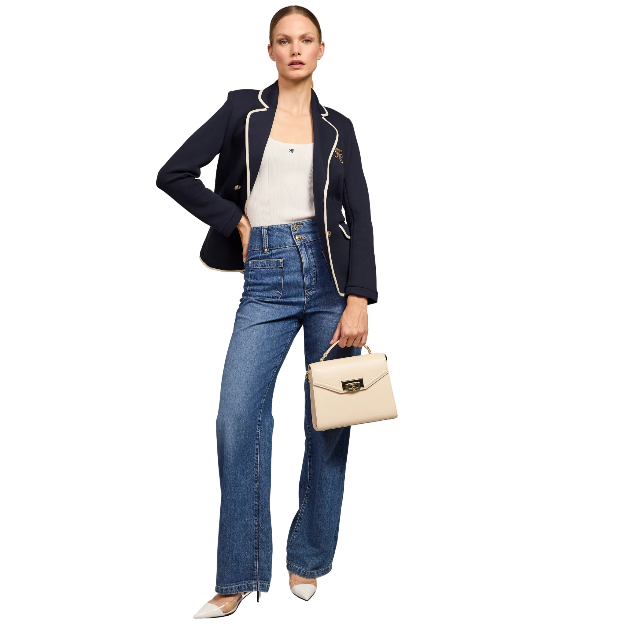 Womens Holland Cooper Denim Tiffany Wide Leg Jeans - Image 3