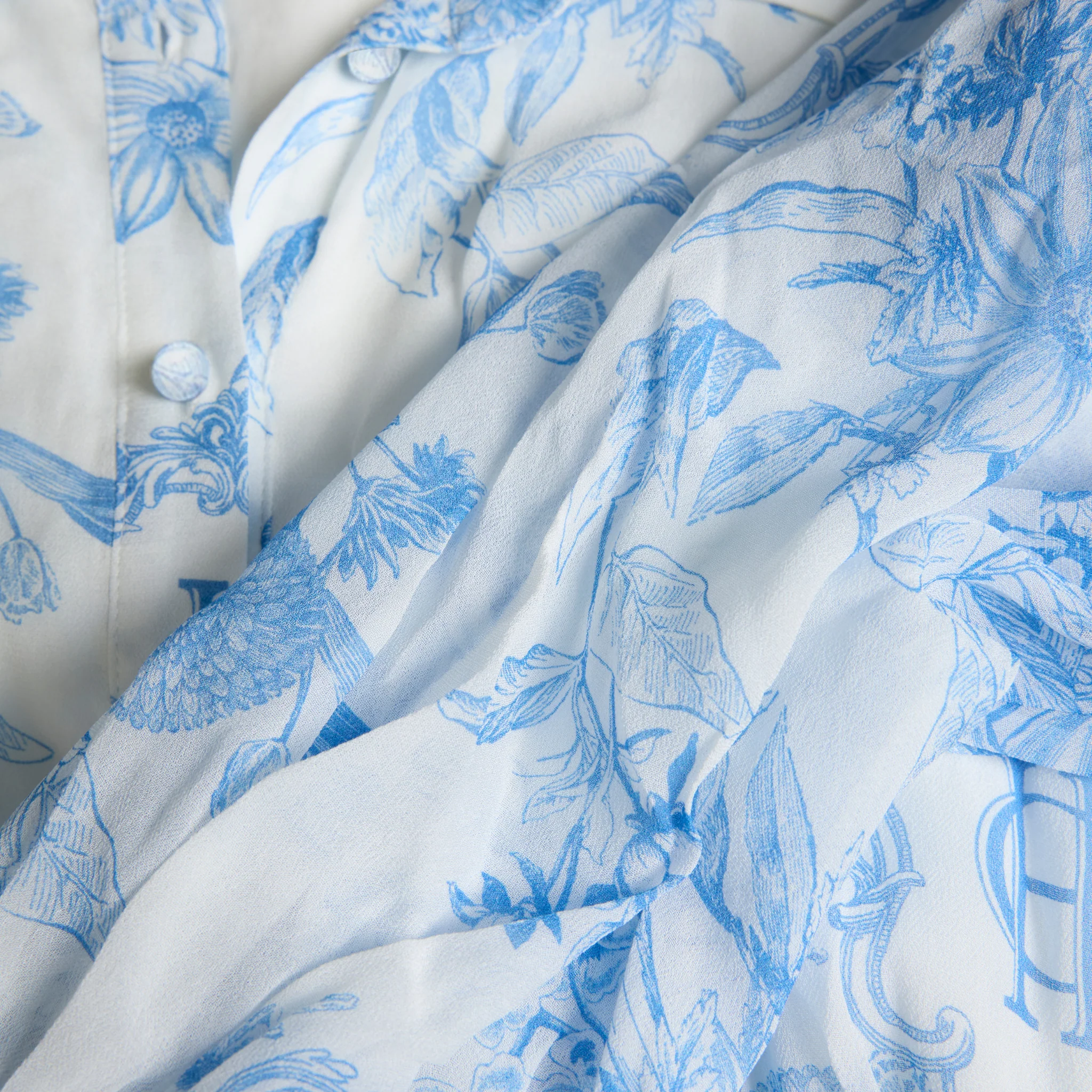 Womens Holland Cooper English Blue Garden Paros Shirt Dress - Image 3