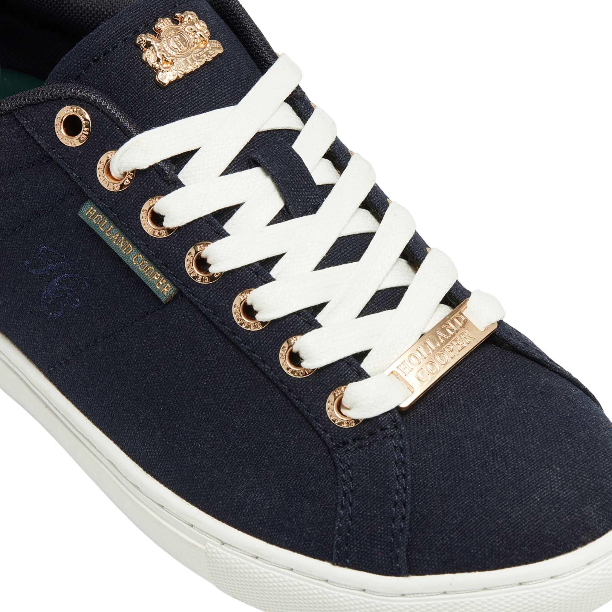 Womens Holland Cooper Ink Navy Chelsea Court Trainers - Image 3