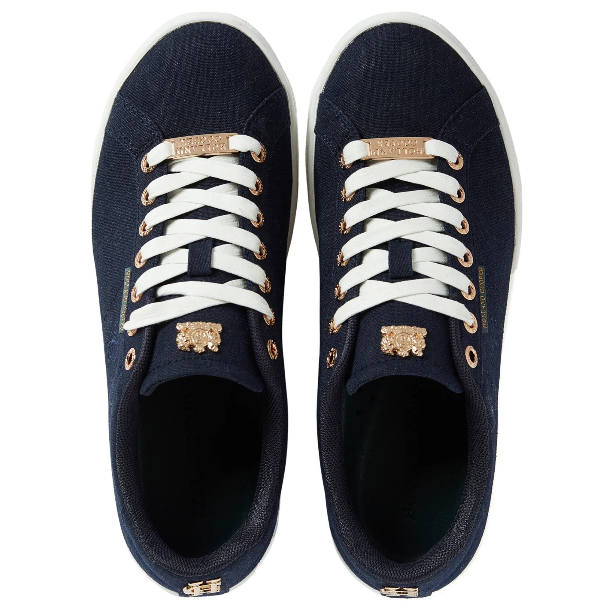Womens Holland Cooper Ink Navy Chelsea Court Trainers - Image 4