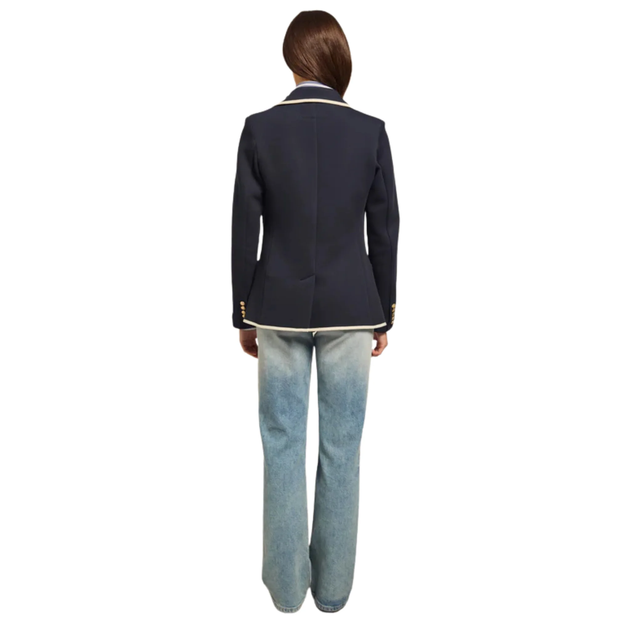 Womens Holland Cooper Ink Navy Henley Blazer - Image 3