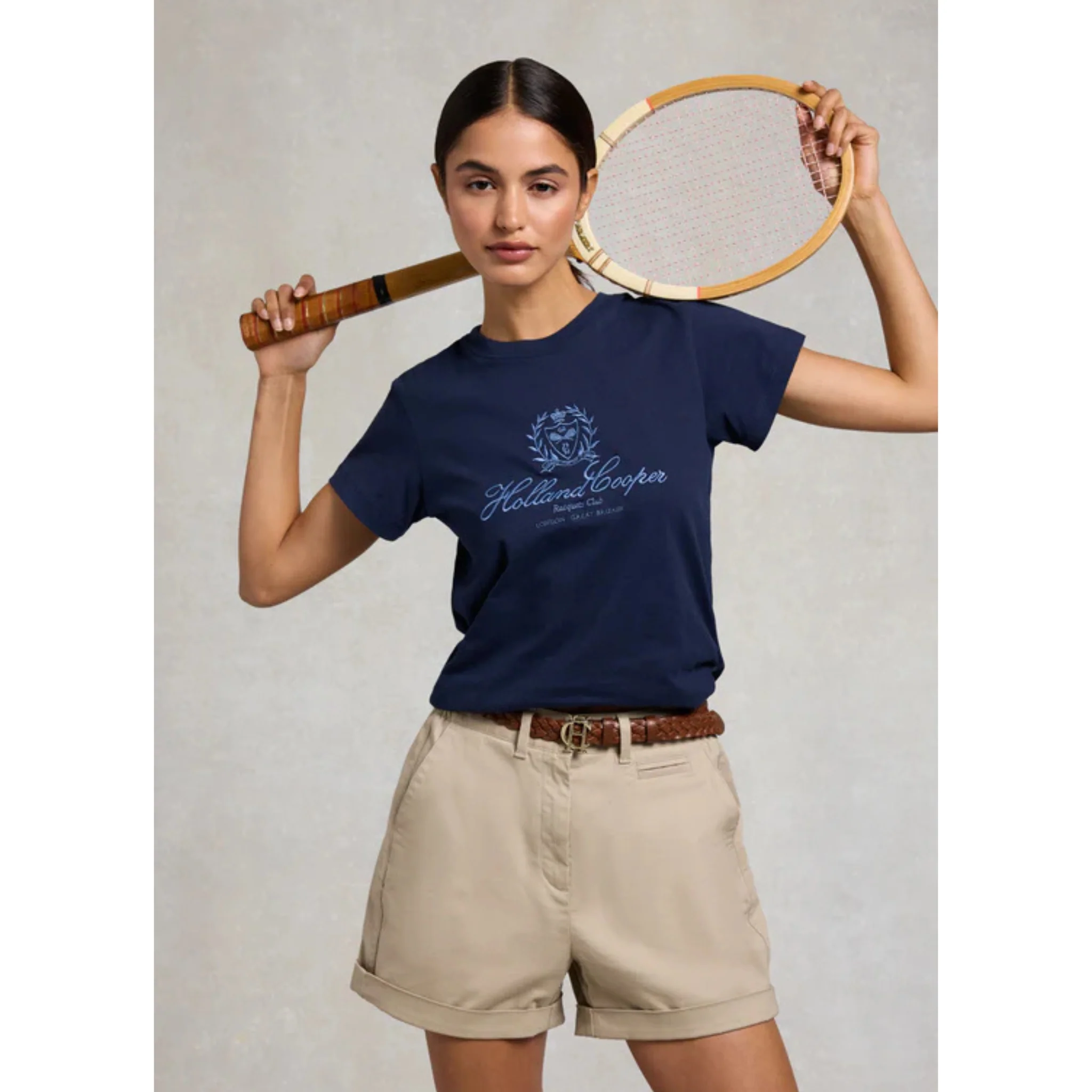 Womens Holland Cooper Ink Navy Ivy League S/s T Shirt - Image 5