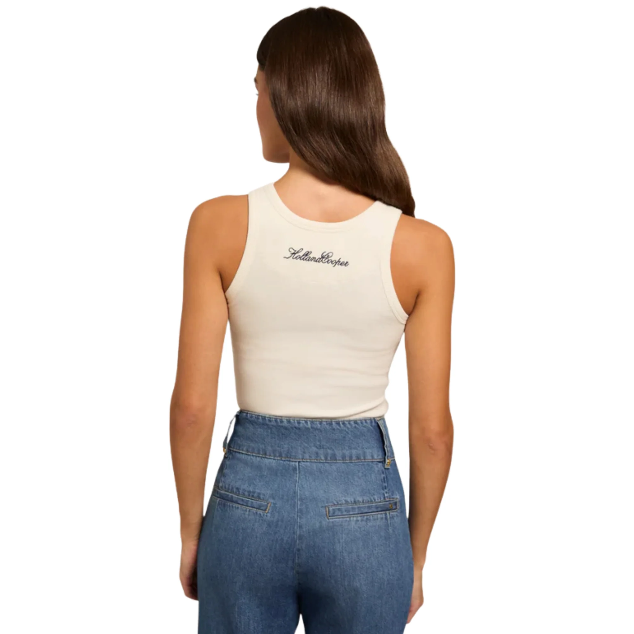 Womens Holland Cooper Natural Rebecca Rib Tank Top - Image 3