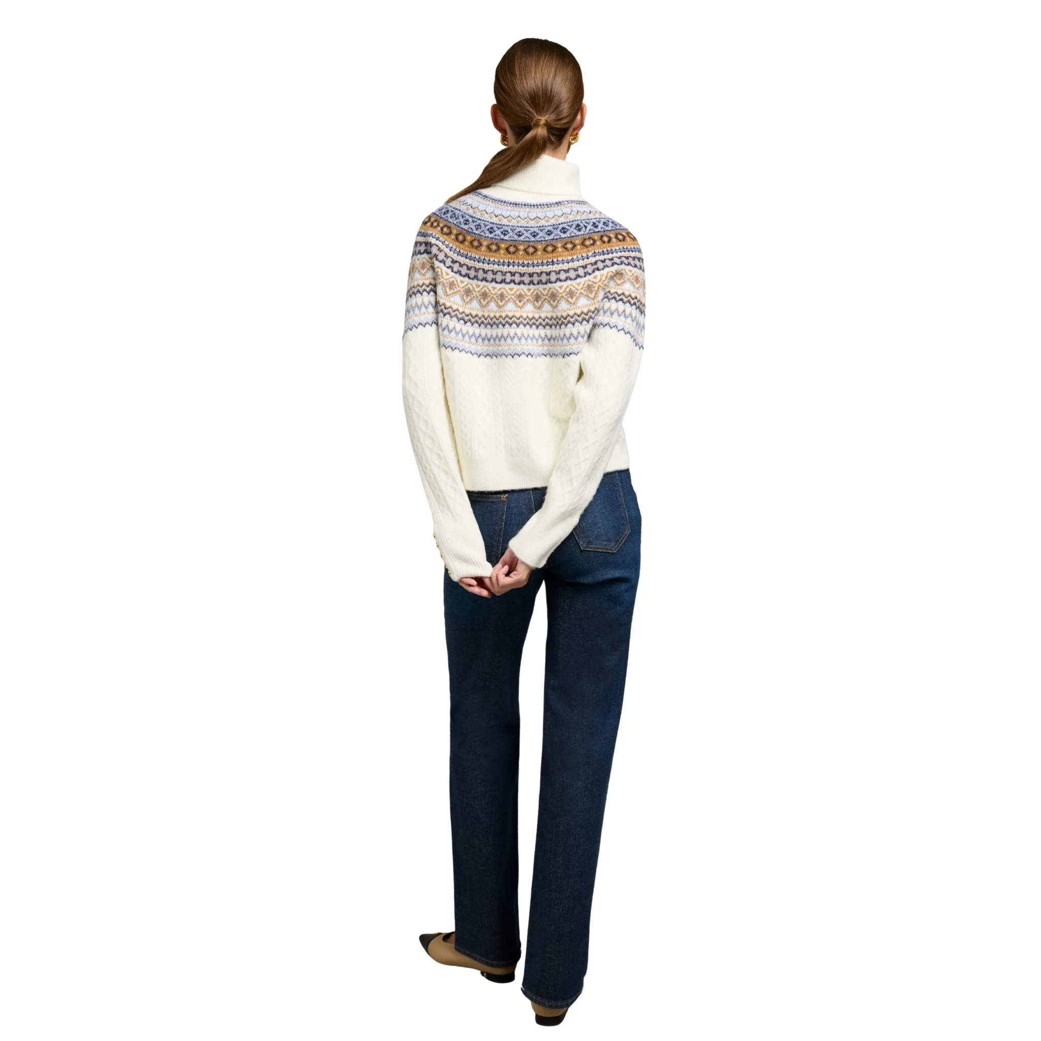Womens Holland Cooper Natural Rebecca Roll Neck Knit Jumper - Image 6