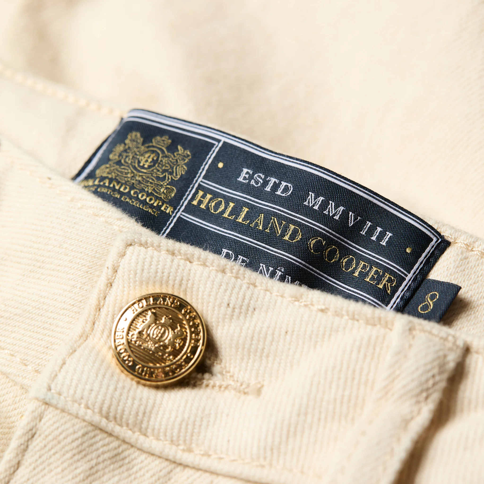 Womens Holland Cooper Oatmeal Classic Straight Fit Jeans - Image 5