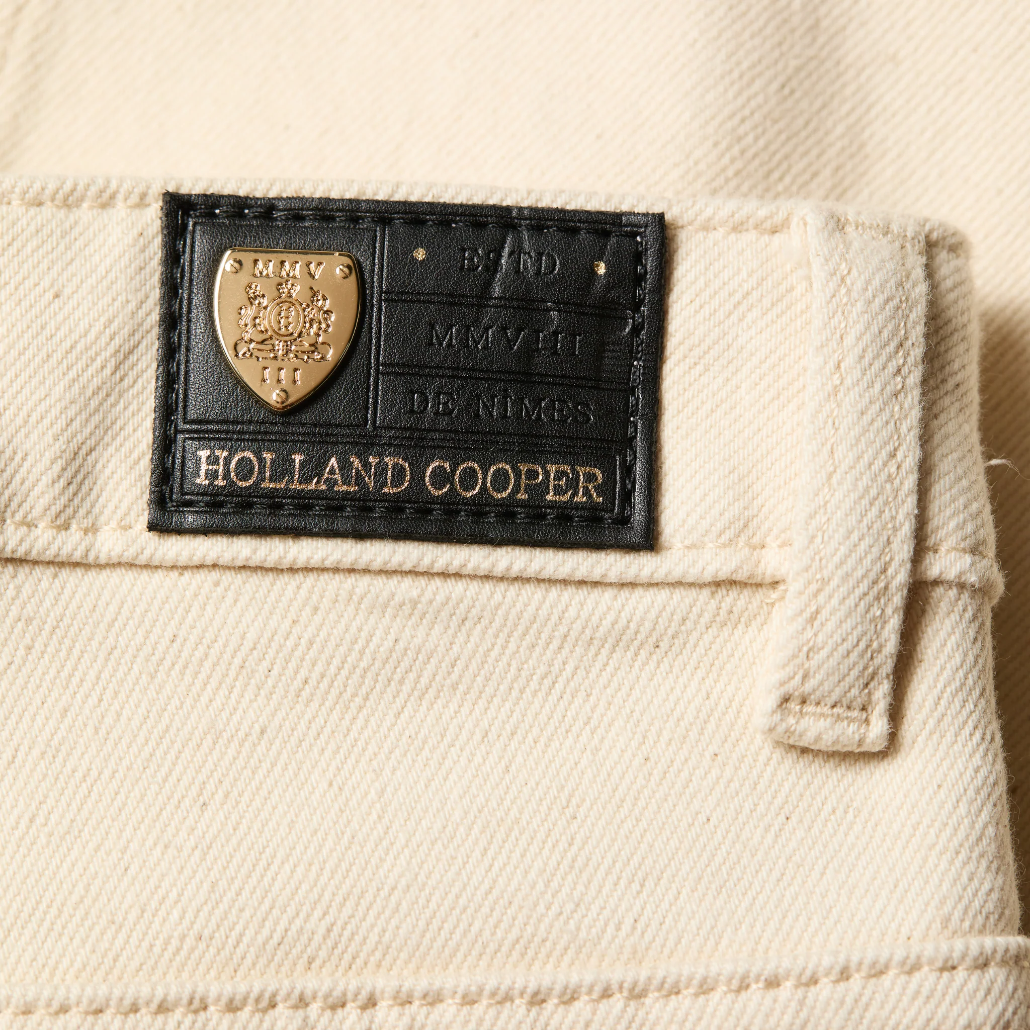 Womens Holland Cooper Oatmeal Classic Straight Fit Jeans - Image 7