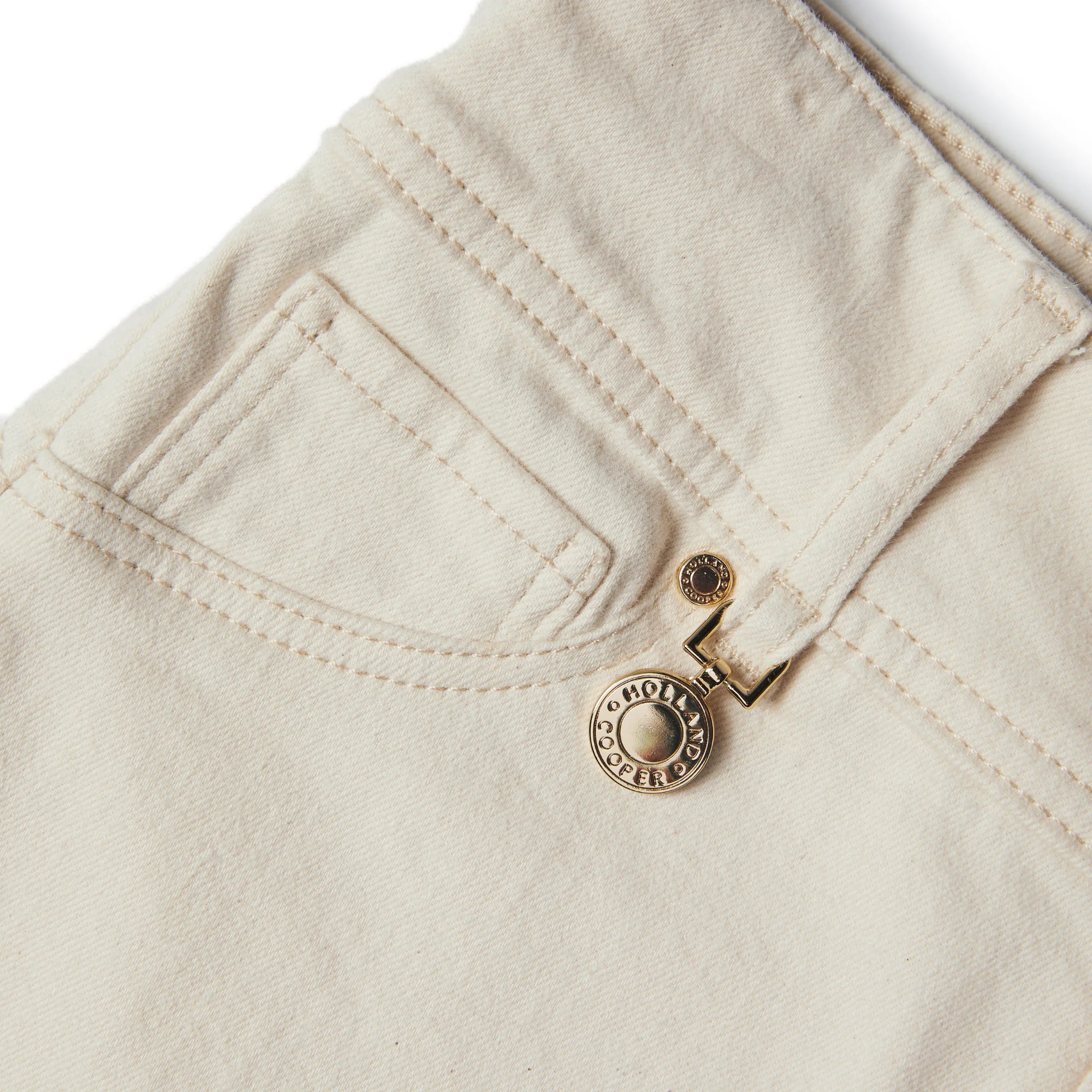 Womens Holland Cooper Oatmeal Jodhpur Jeans - Image 3