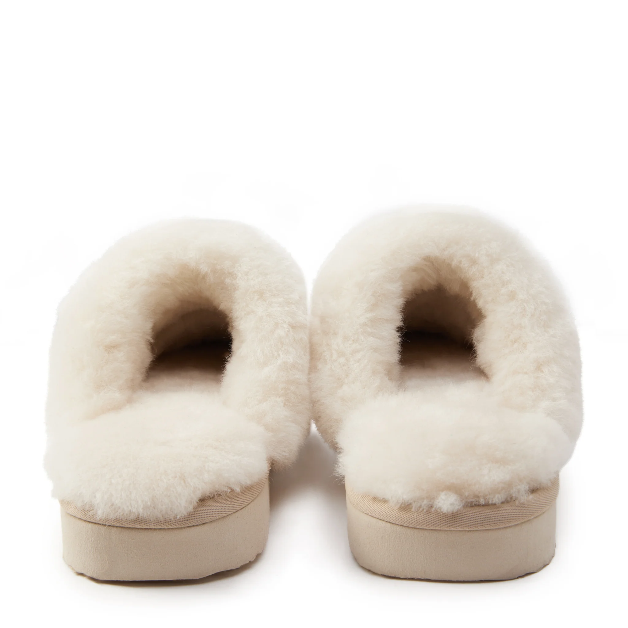 Womens Holland Cooper Oyster Shearling Slippers - Image 7