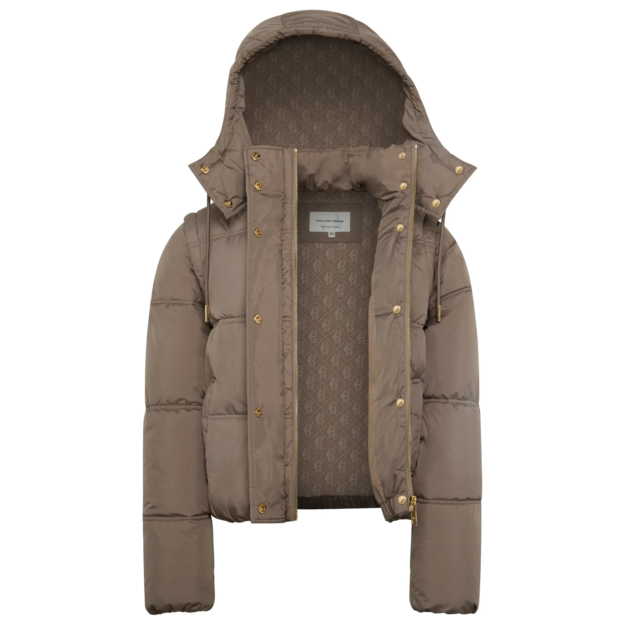 Womens Holland Cooper Porcini Milton Convertible Jacket - Image 6