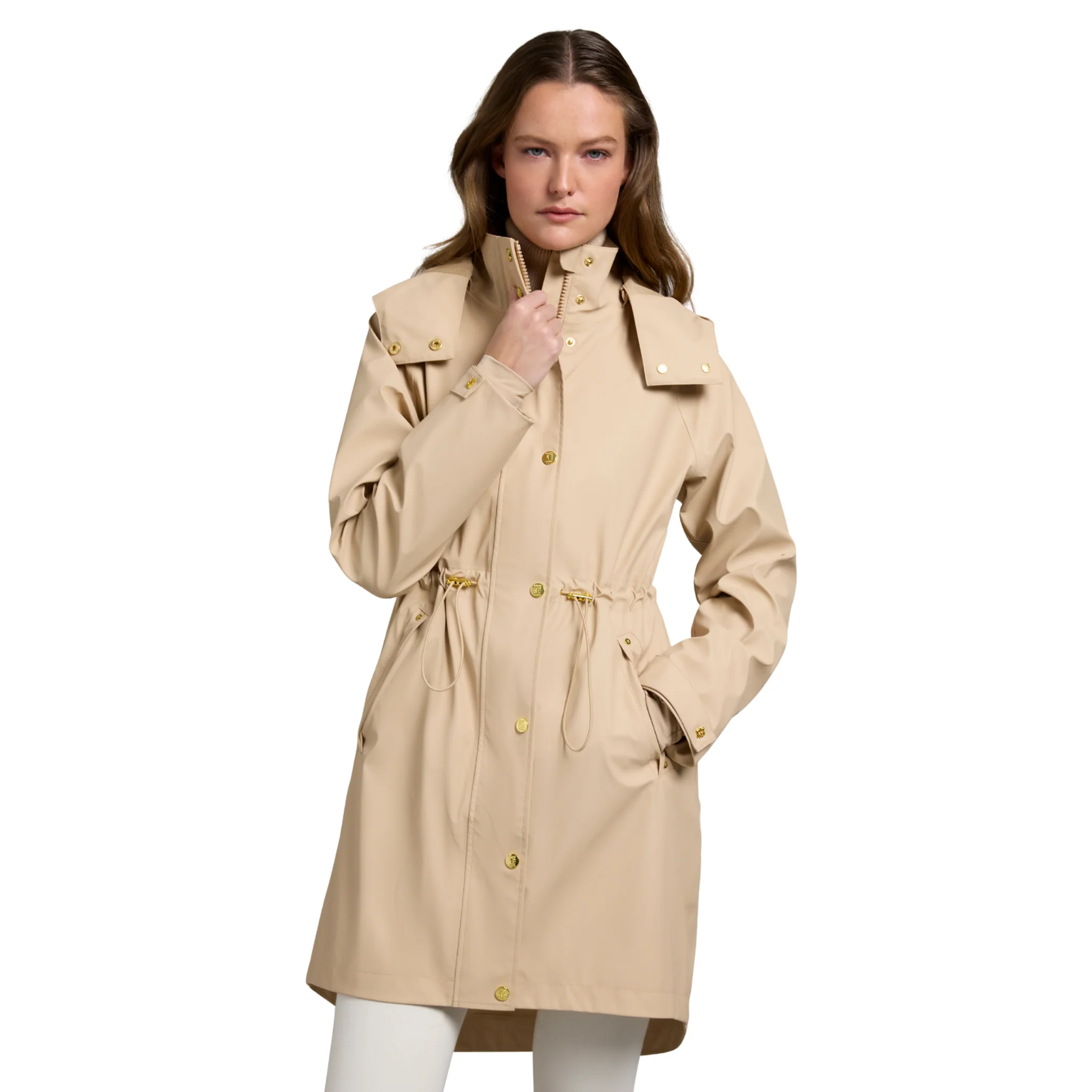 Womens Holland Cooper Sand Chartwell Rain Parka - Image 4