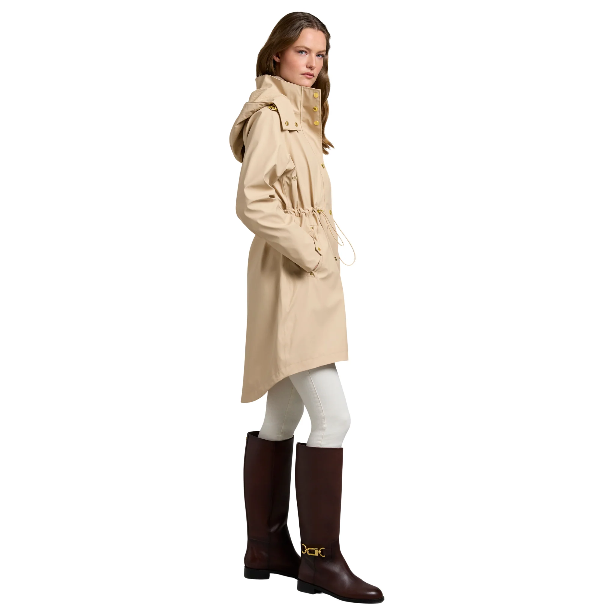 Womens Holland Cooper Sand Chartwell Rain Parka - Image 6
