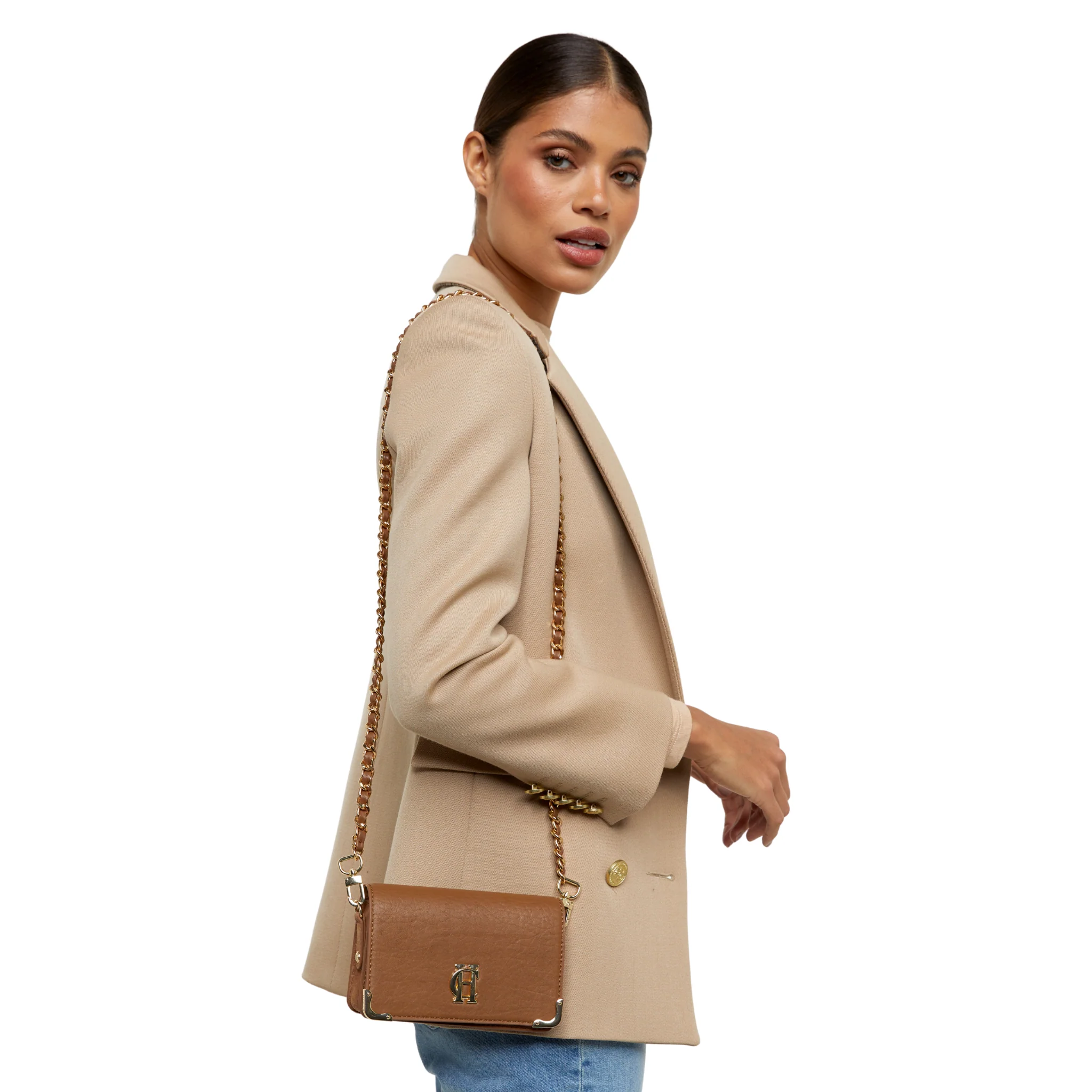 Womens Holland Cooper Tan Kensington Crossbody Bag - Image 3