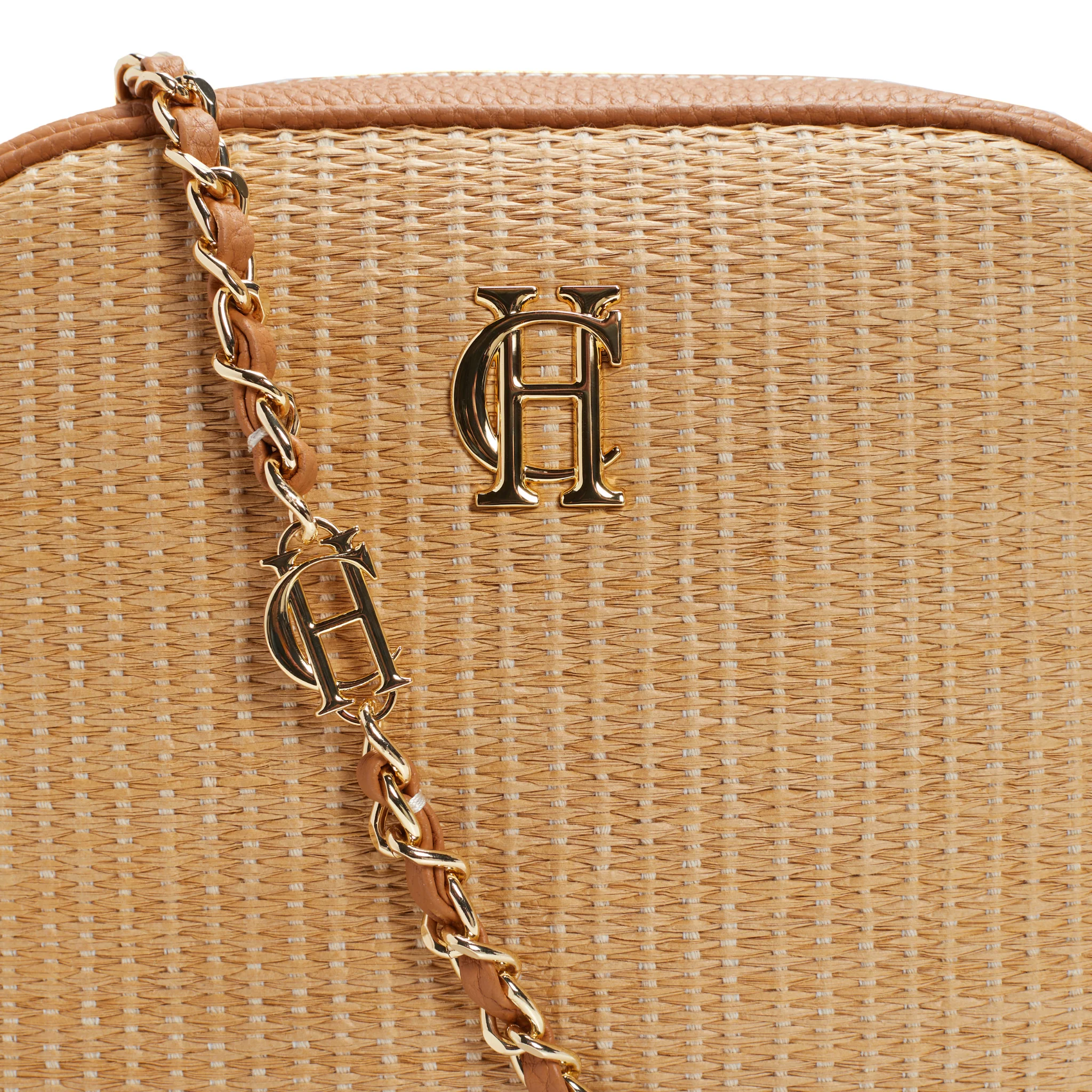 Womens Holland Cooper Tan/Rafffia Soho Camera Bag - Image 4