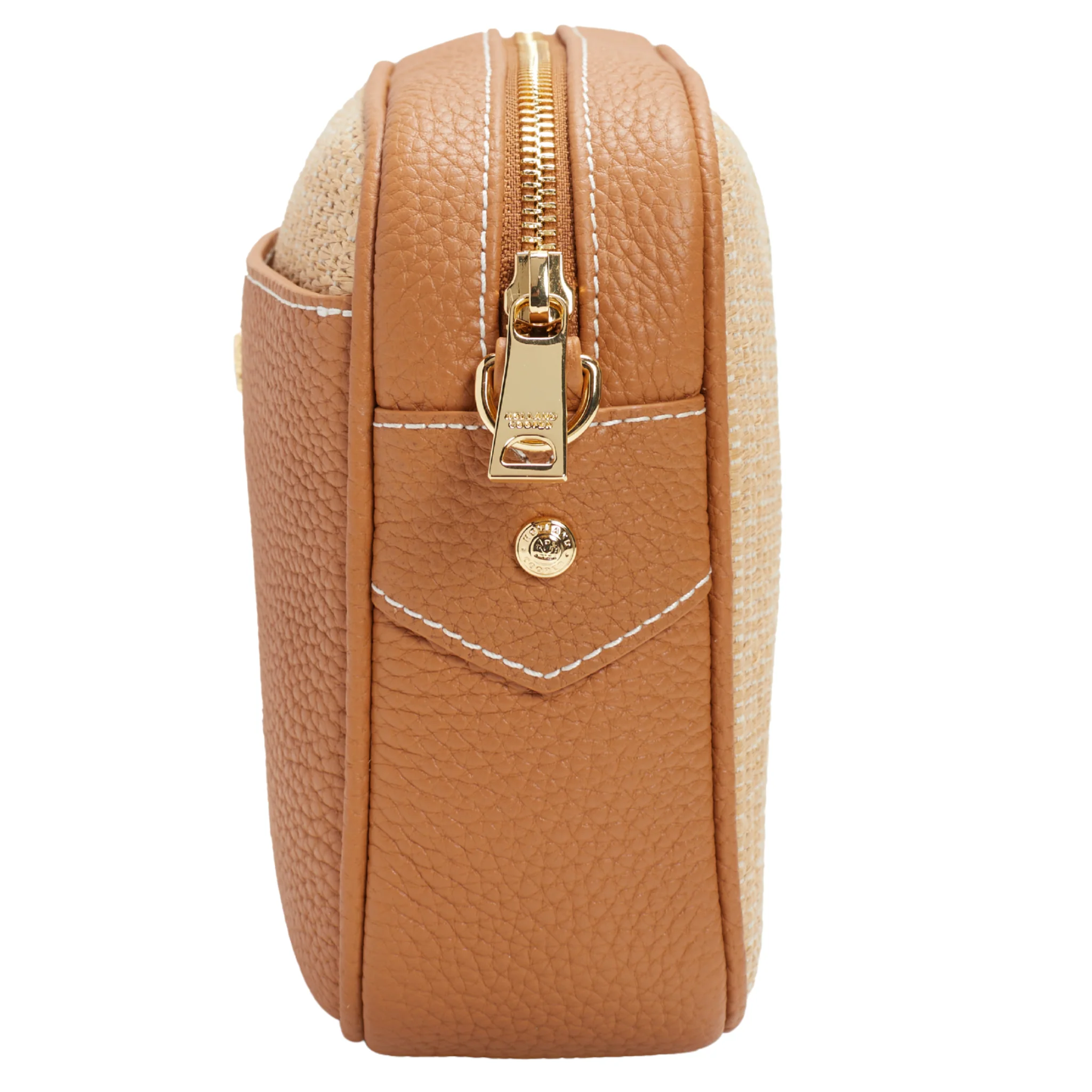 Womens Holland Cooper Tan/Rafffia Soho Camera Bag - Image 5