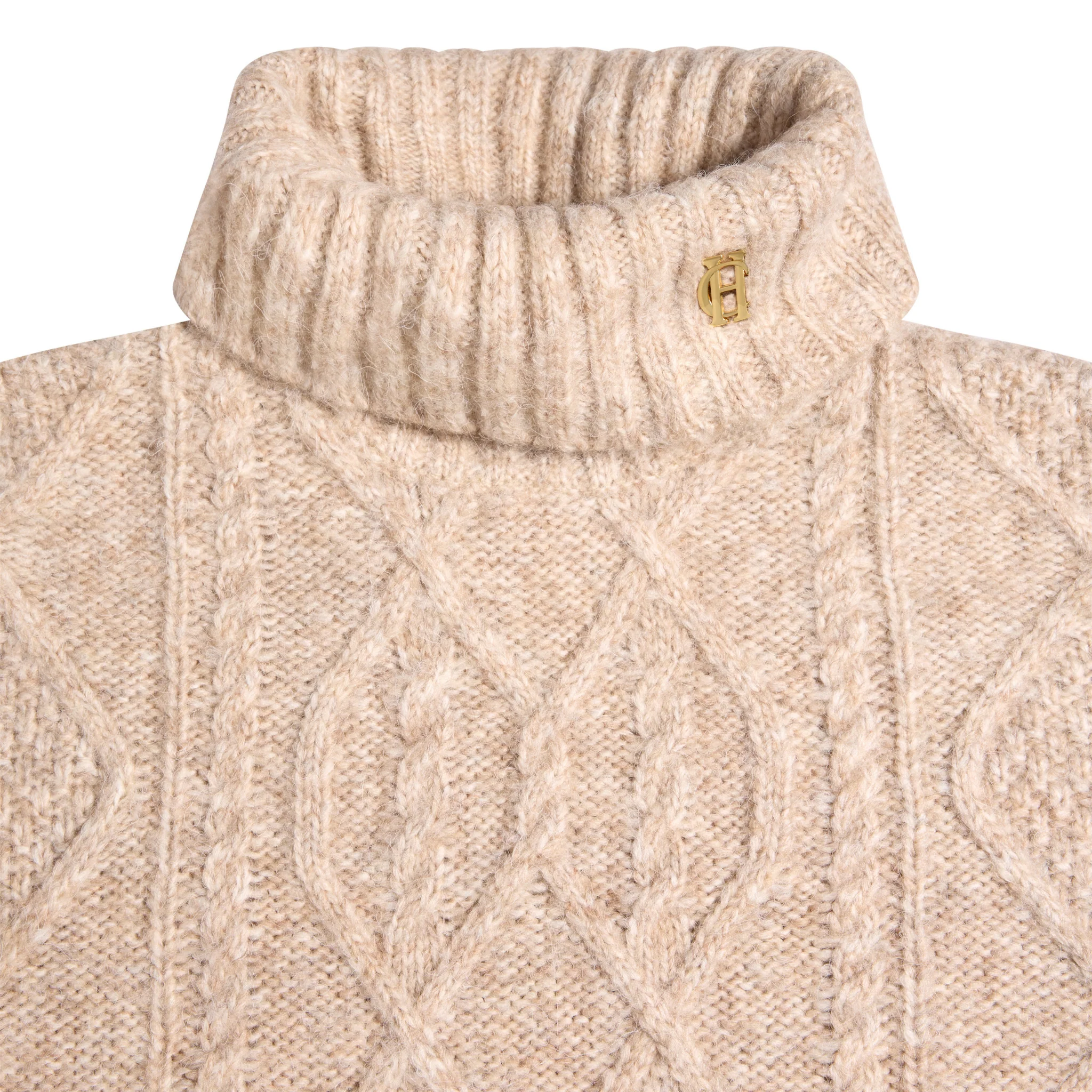 Womens Holland Cooper Taupe Noveli Roll Neck Knit Jumper - Image 3