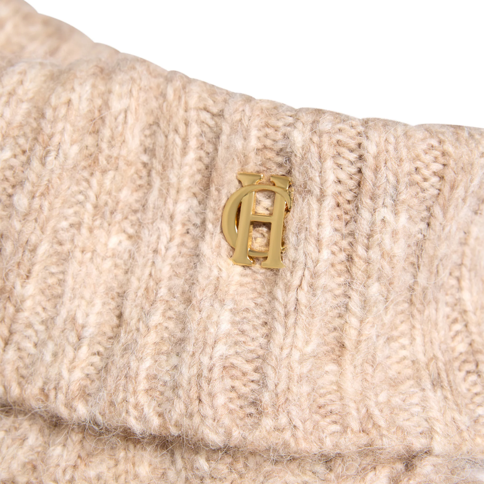 Womens Holland Cooper Taupe Noveli Roll Neck Knit Jumper - Image 4