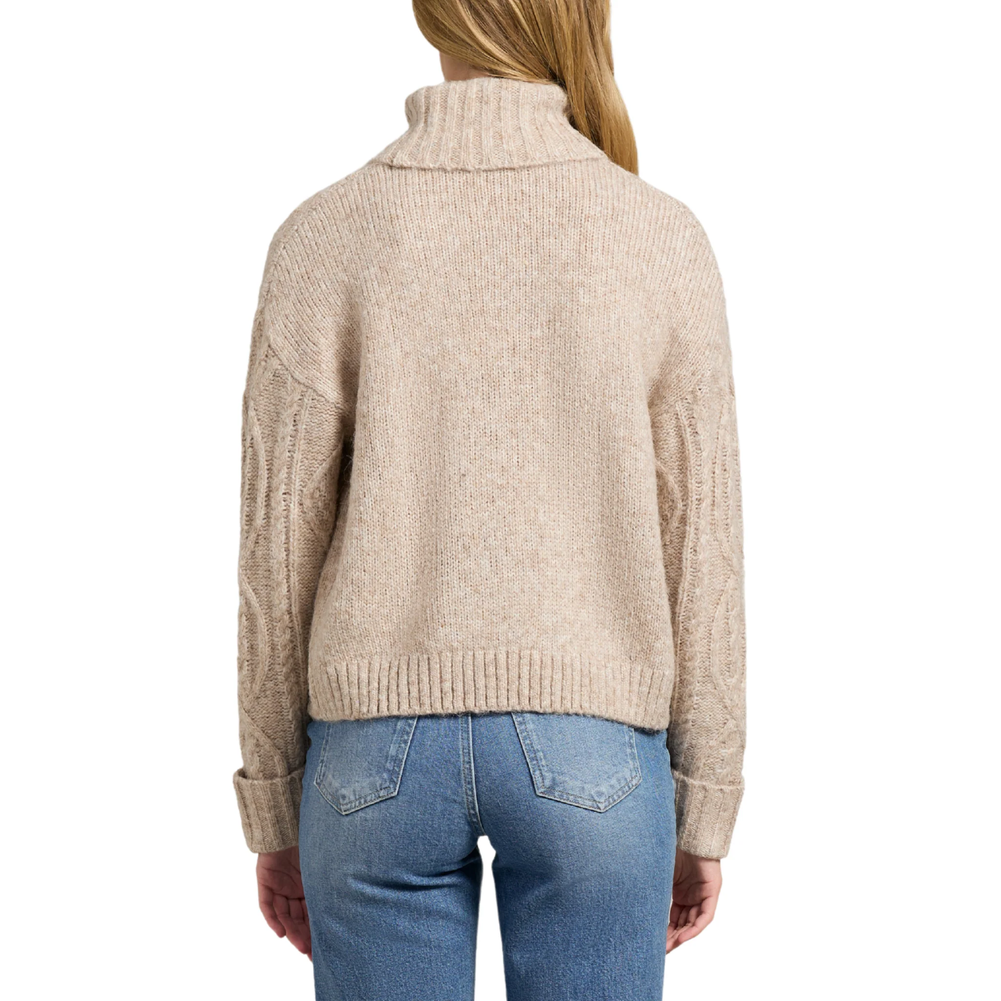Womens Holland Cooper Taupe Noveli Roll Neck Knit Jumper - Image 6
