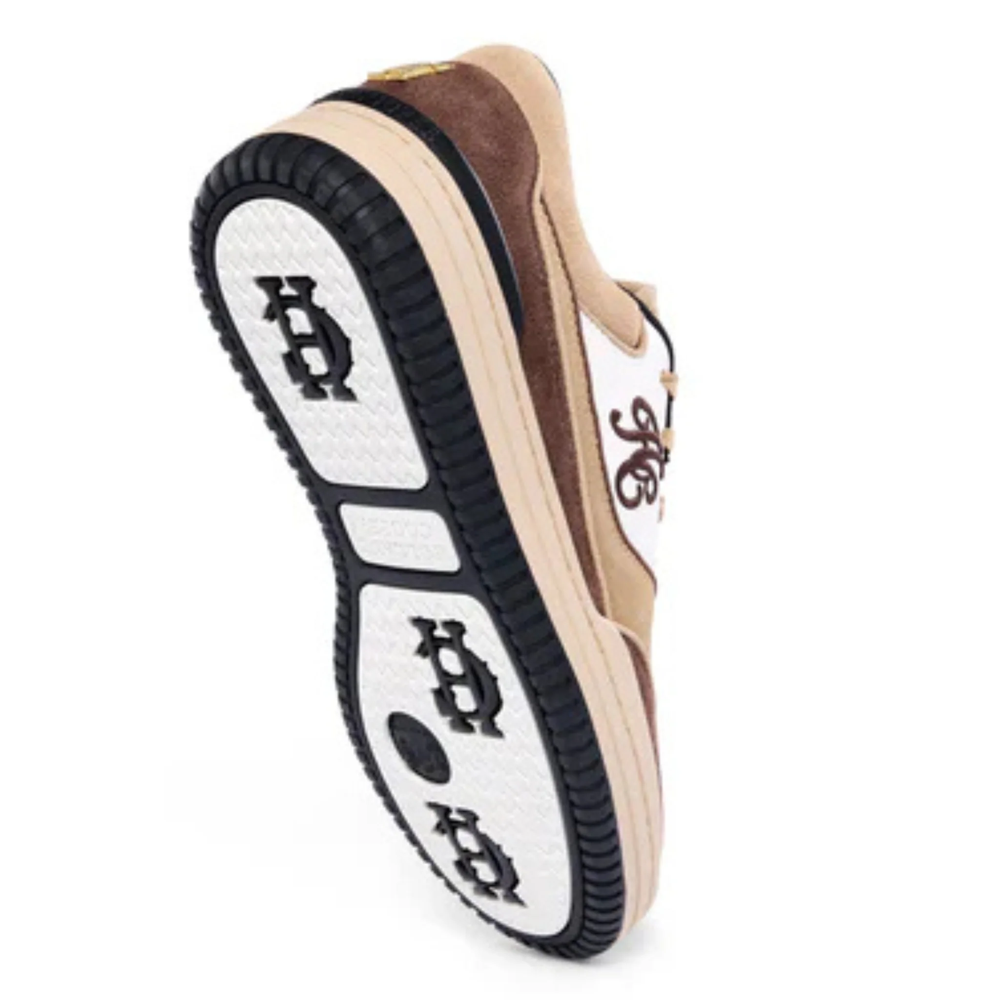 Womens Holland Cooper Taupe/Tan/Nude Retro Trainers - Image 4