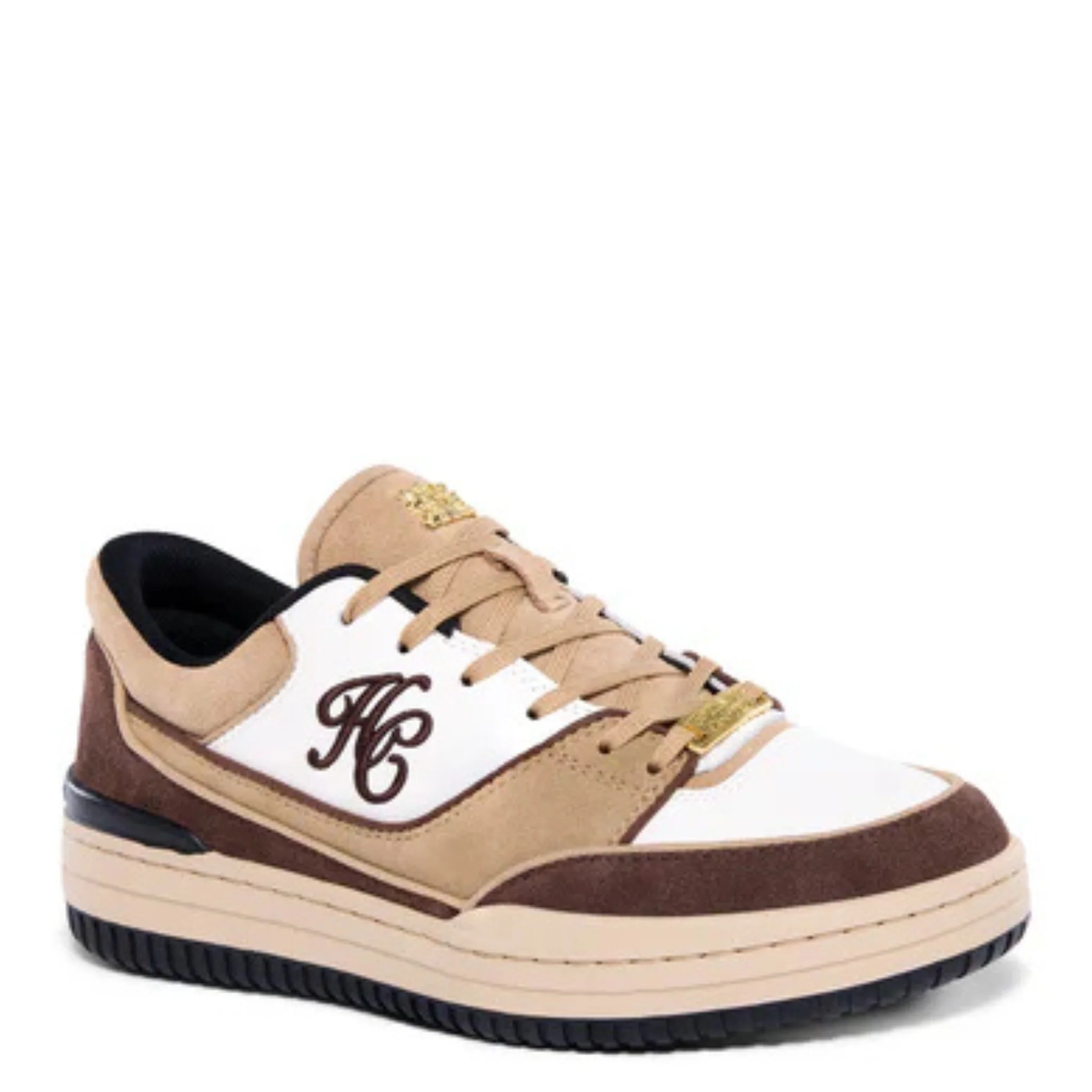 Womens Holland Cooper Taupe/Tan/Nude Retro Trainers - Image 5