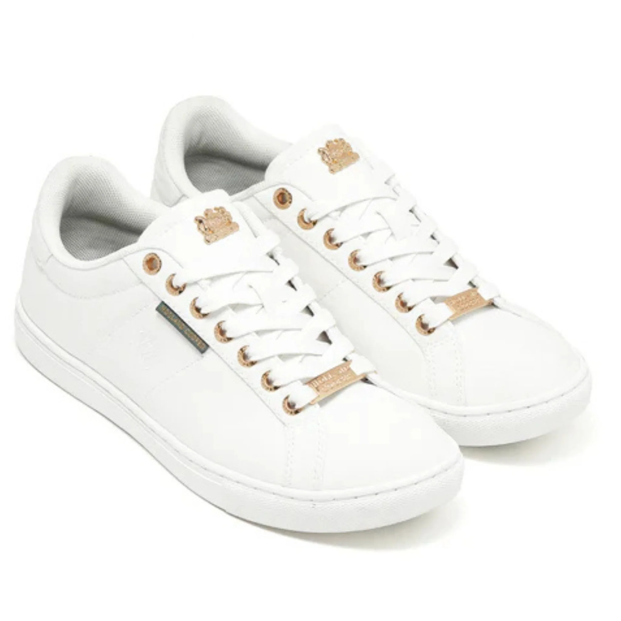 Womens Holland Cooper White Chelsea Court Trainers - Image 5