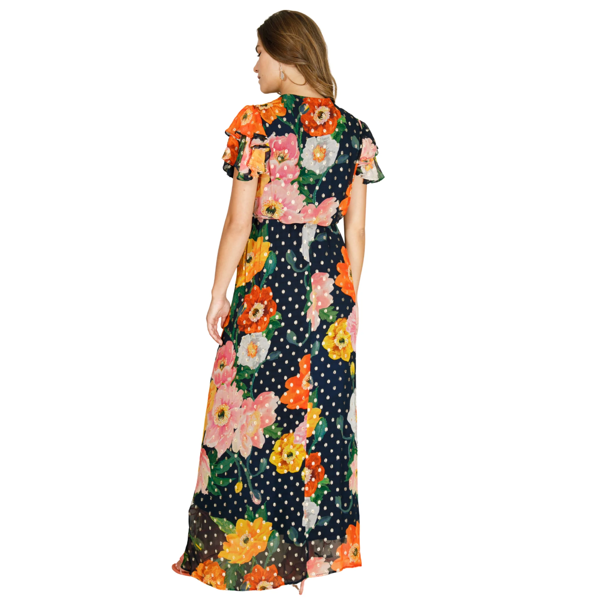 Womens Hope & Ivy Floral Multi The Marlene Wrap Dress - Image 2