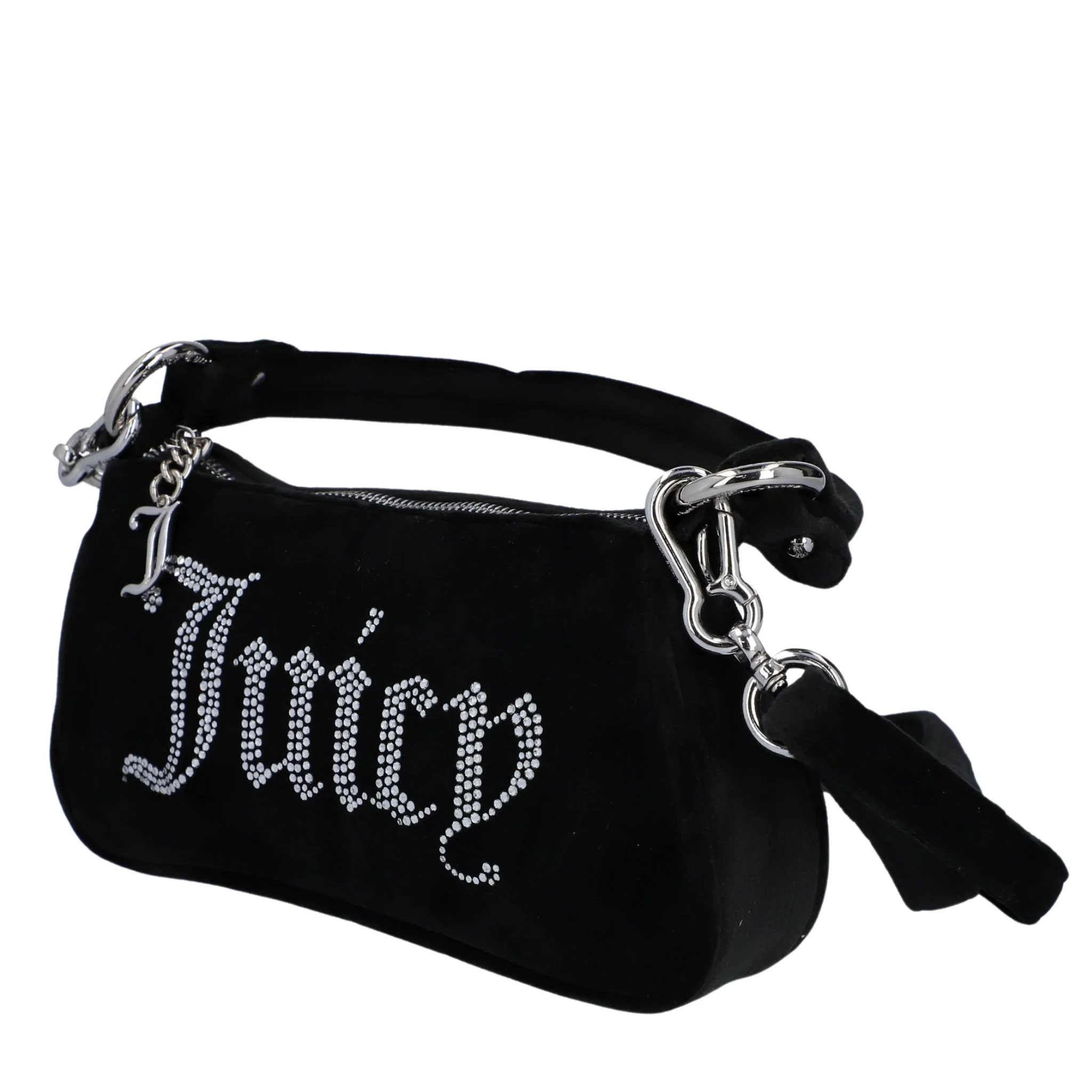Womens Juicy Couture Black Kimberly Small Hobo Shoulder Crossbody Bag - Image 2