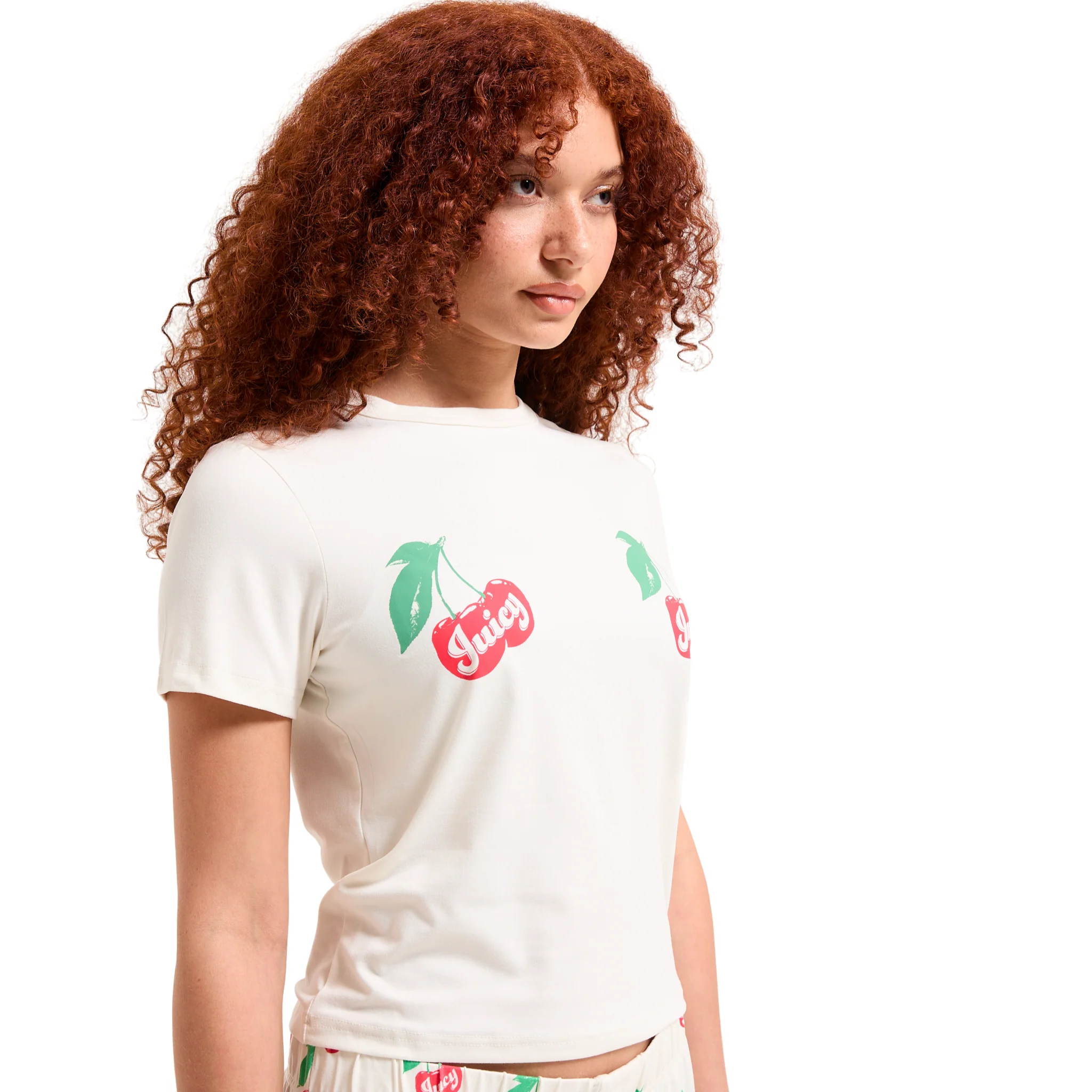 Womens Juicy Couture Sugar Swizzle Cherry S/s Pyjama Set - Image 4