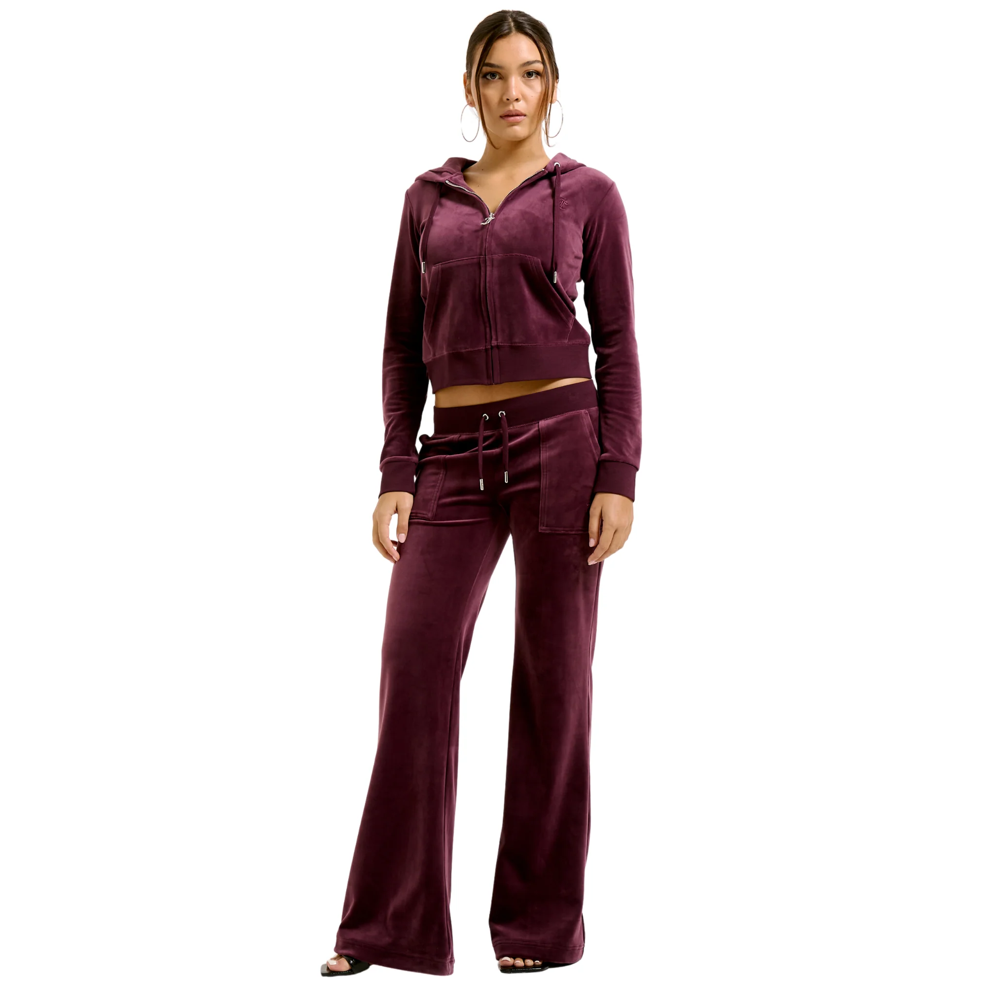 Womens Juicy Couture Winetasting Del Ray Velour Pants - Image 3